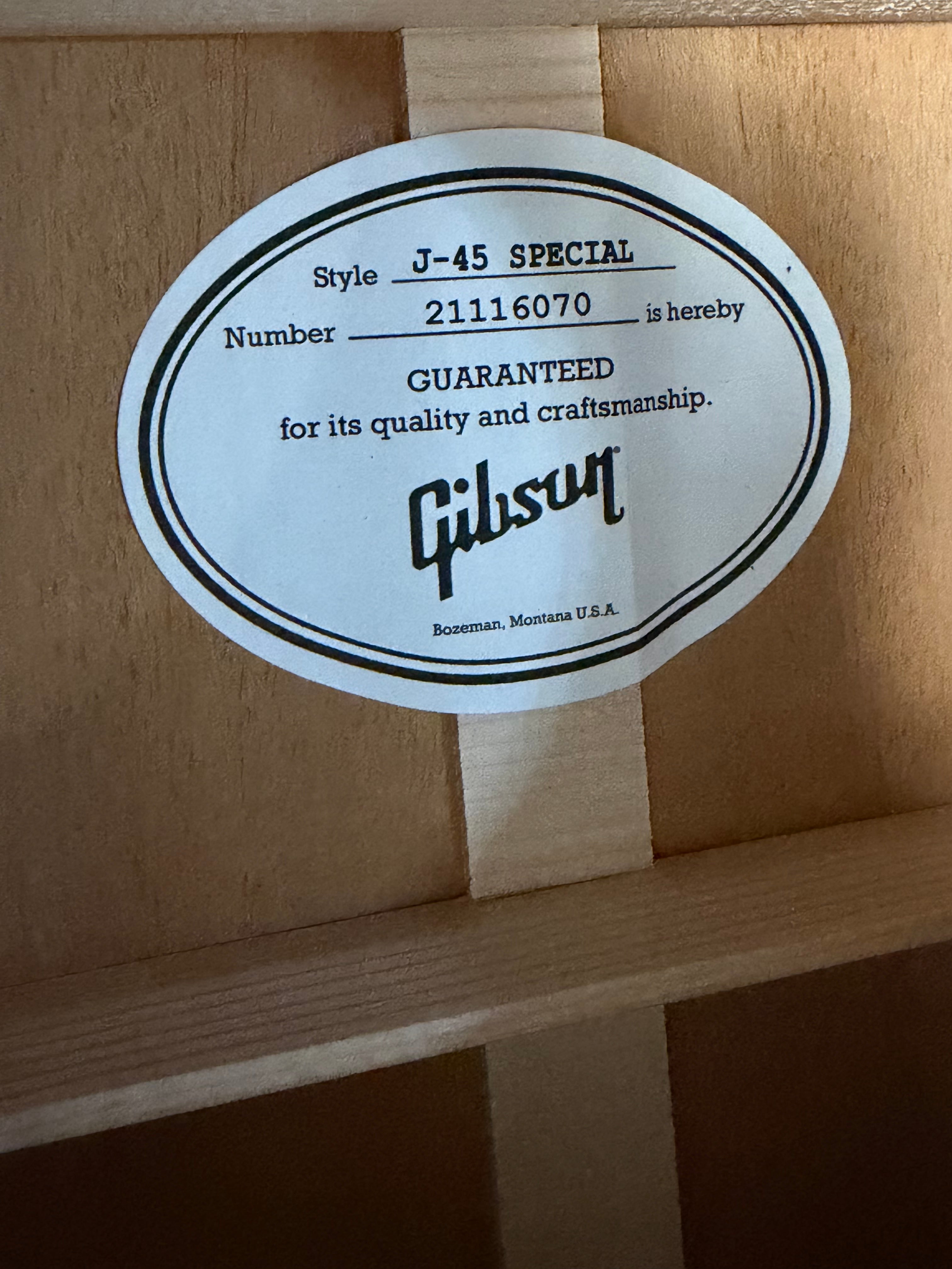 Gibson J-45 Special Natural