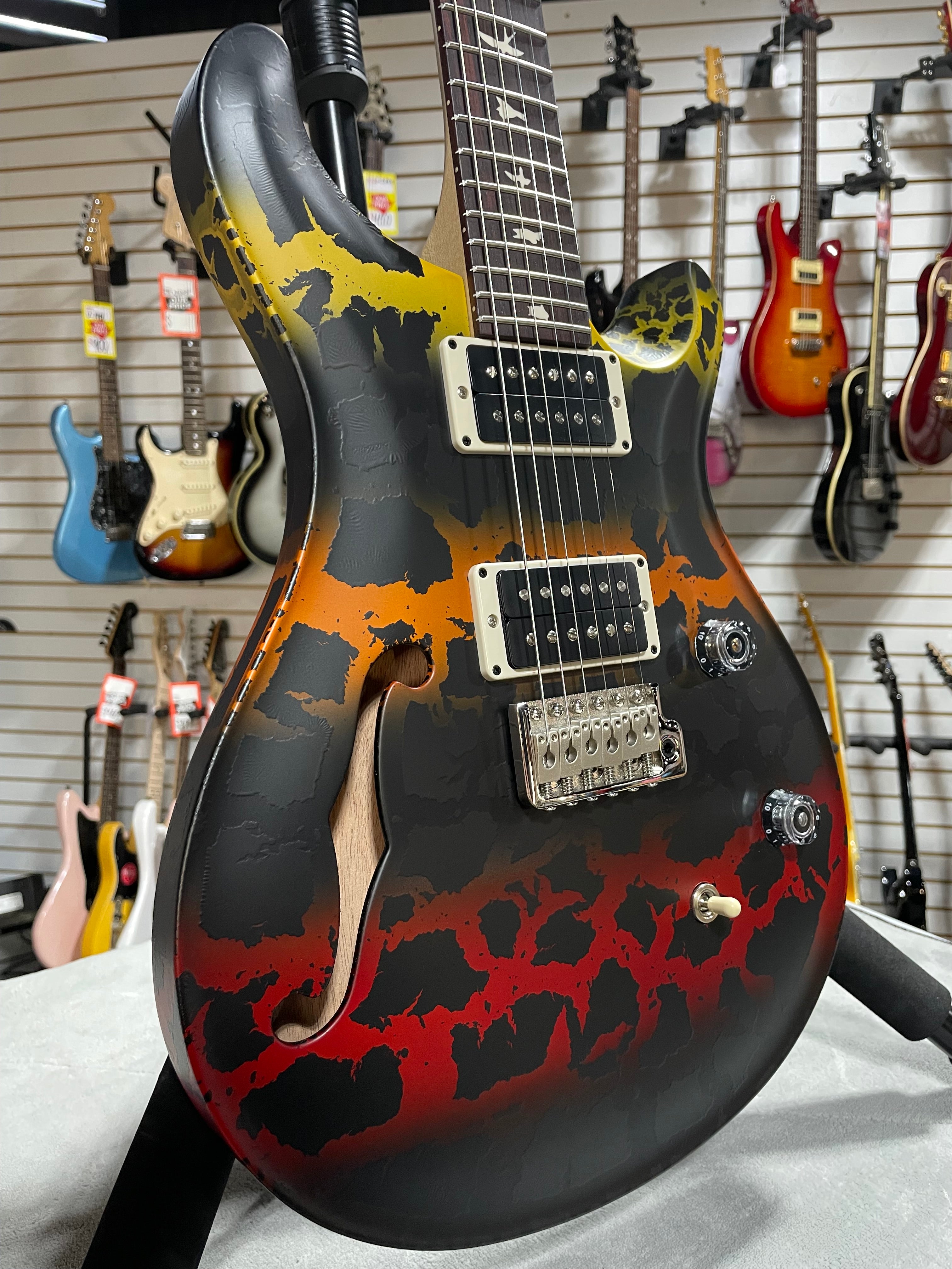 PRS CE 24 Semi Hollow 2025 - Sprayers Choice w/ Gig Bag & PLEK*D #398