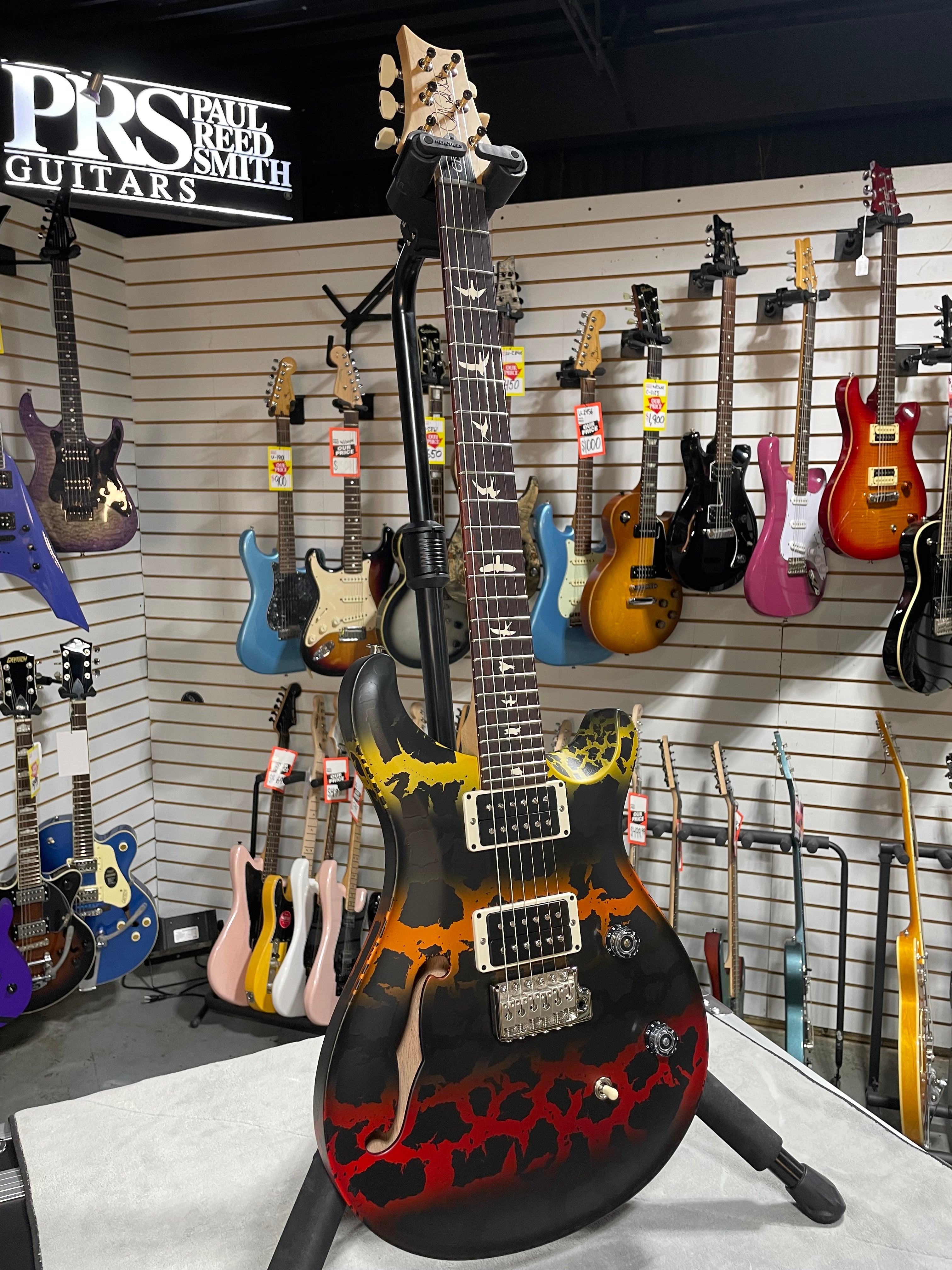 PRS CE 24 Semi Hollow 2025 - Sprayers Choice w/ Gig Bag & PLEK*D #398