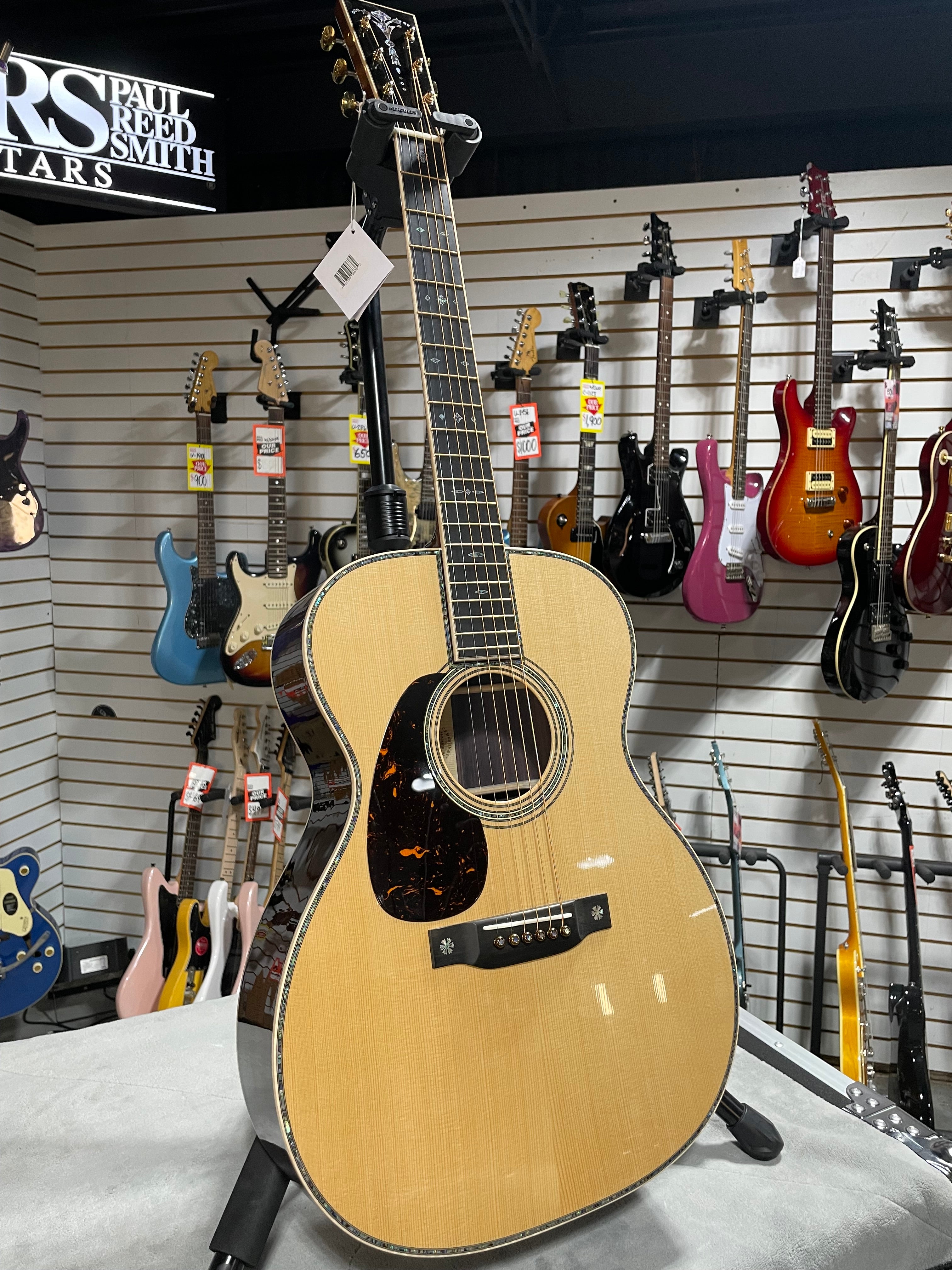 Martin 000-42 Modern Deluxe Left-Handed Acoustic Guitar - Natural W/OHSC & PLEK*D #368