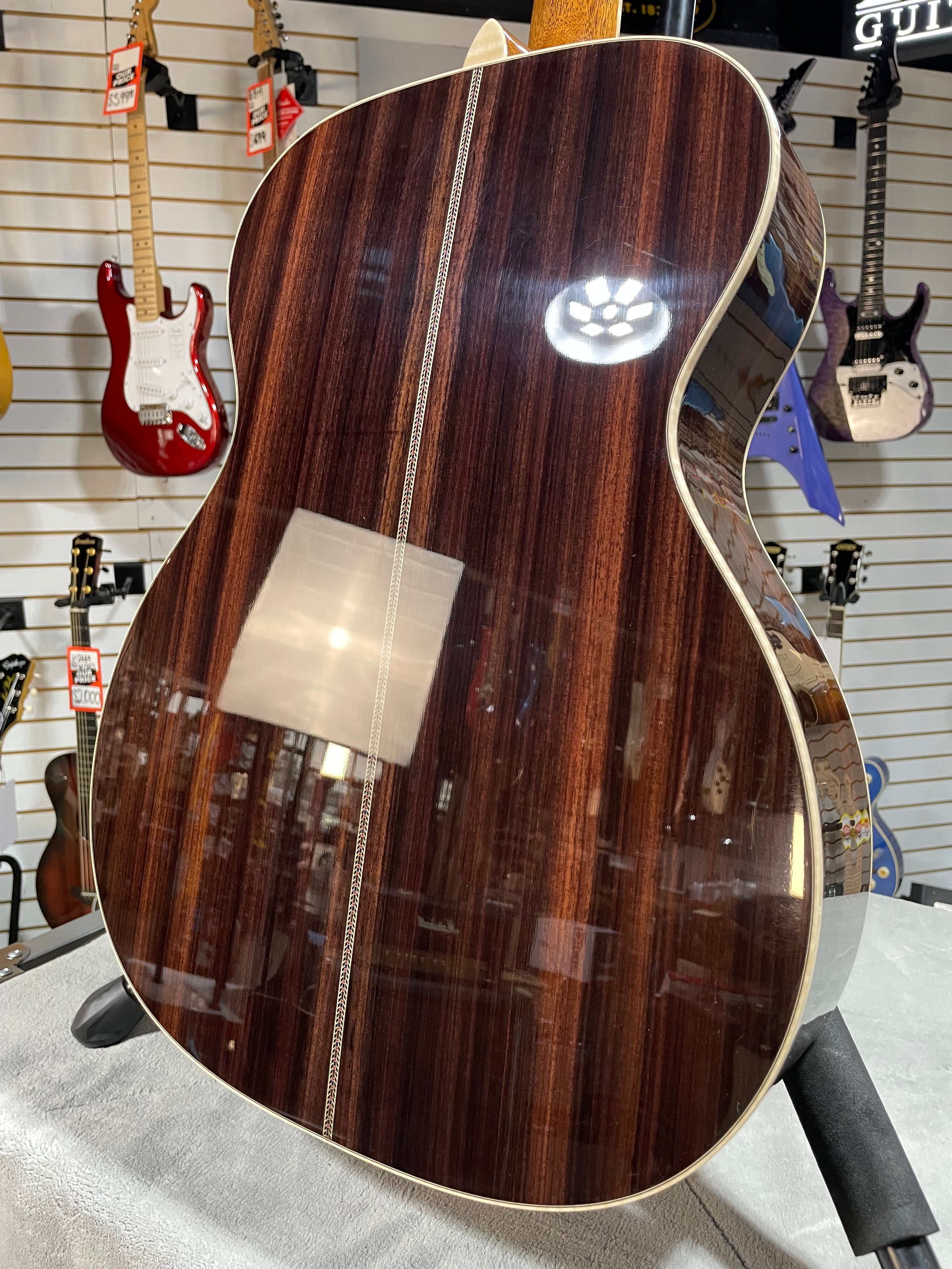 Martin 000-42 Modern Deluxe Left-Handed Acoustic Guitar - Natural W/OHSC & PLEK*D #368