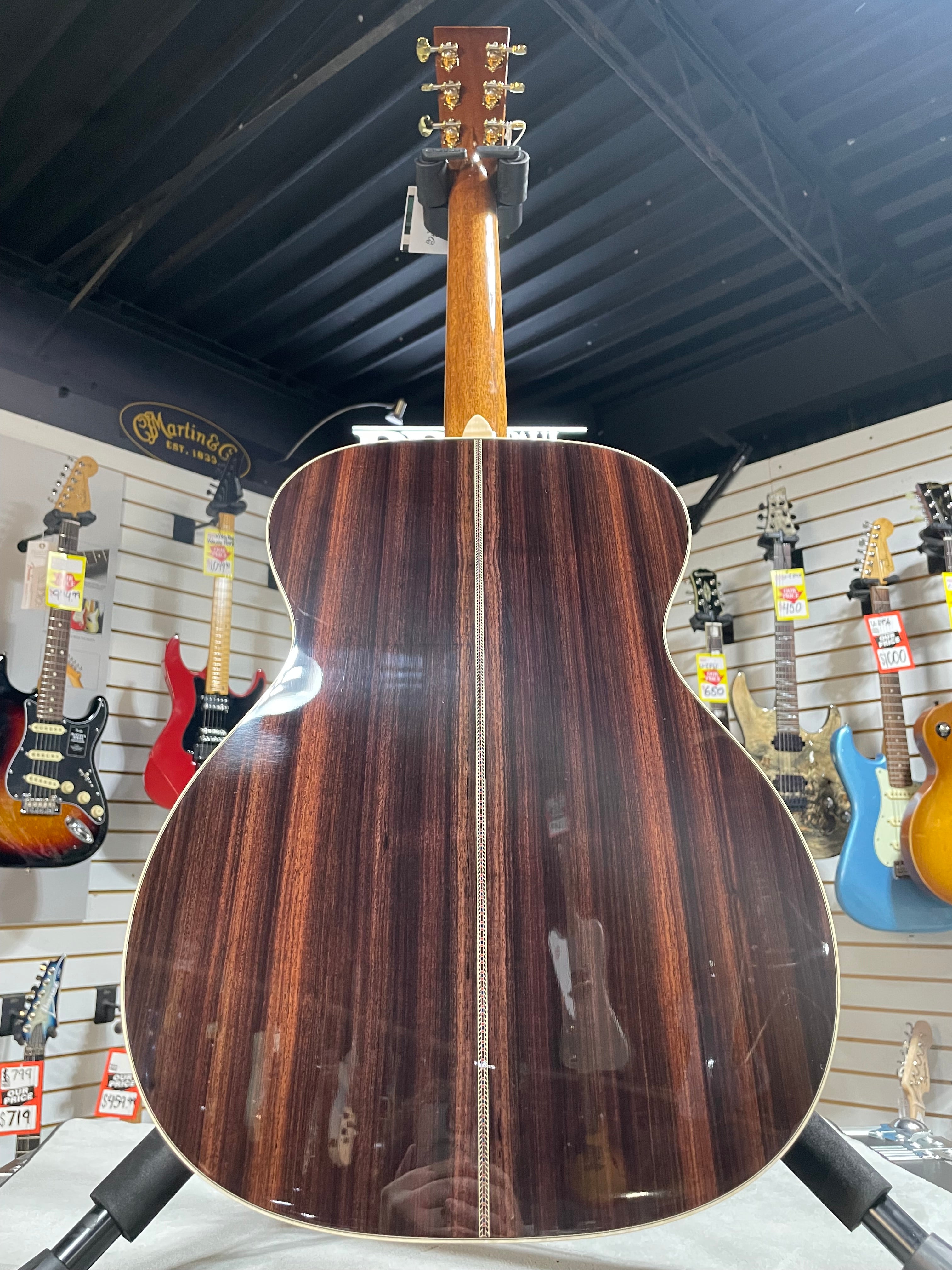 Martin 000-42 Modern Deluxe Left-Handed Acoustic Guitar - Natural W/OHSC & PLEK*D #368