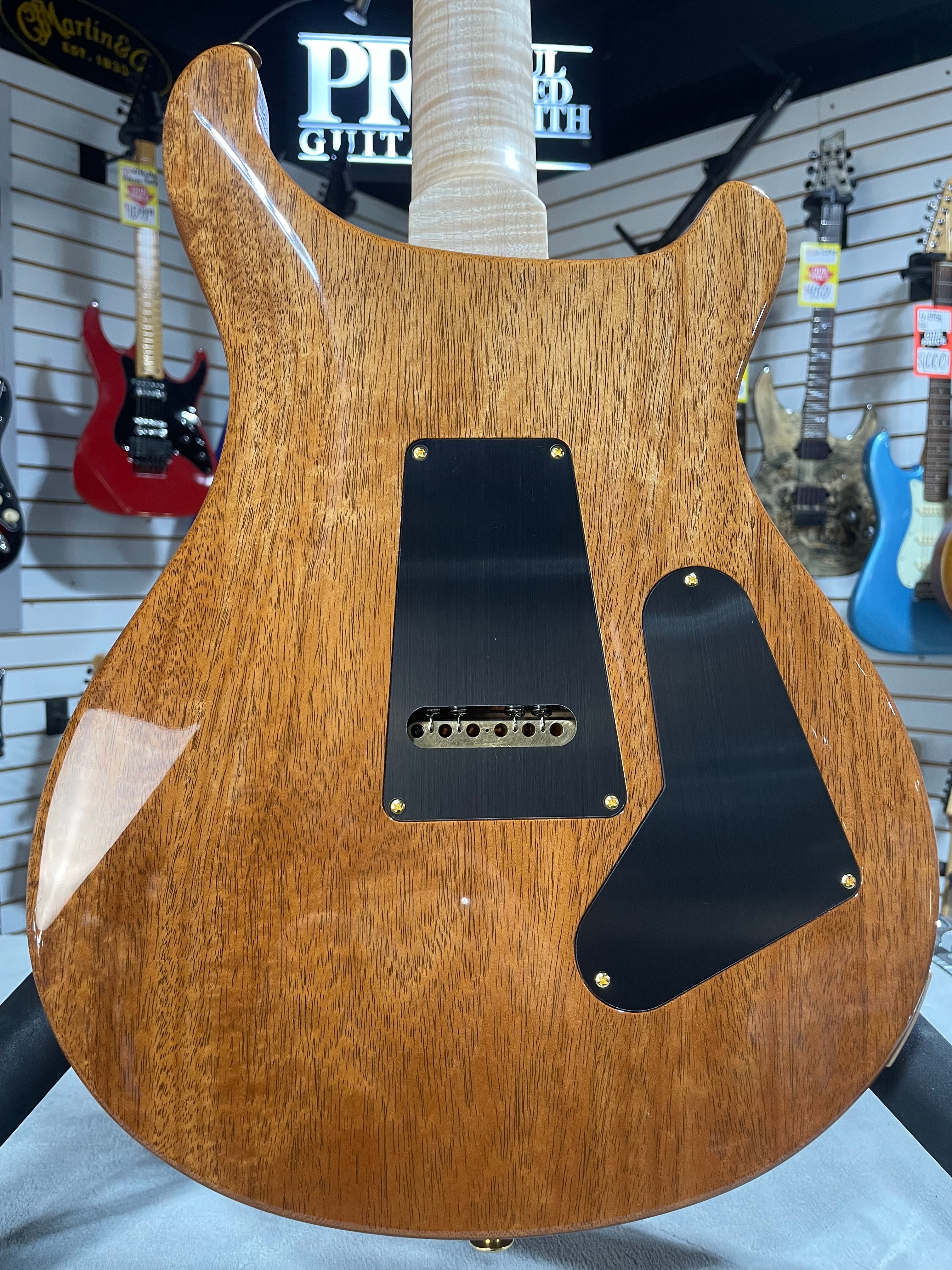 Wood Library Custom 24 Left Handed - Charcoal #284 GET PLEK'D!