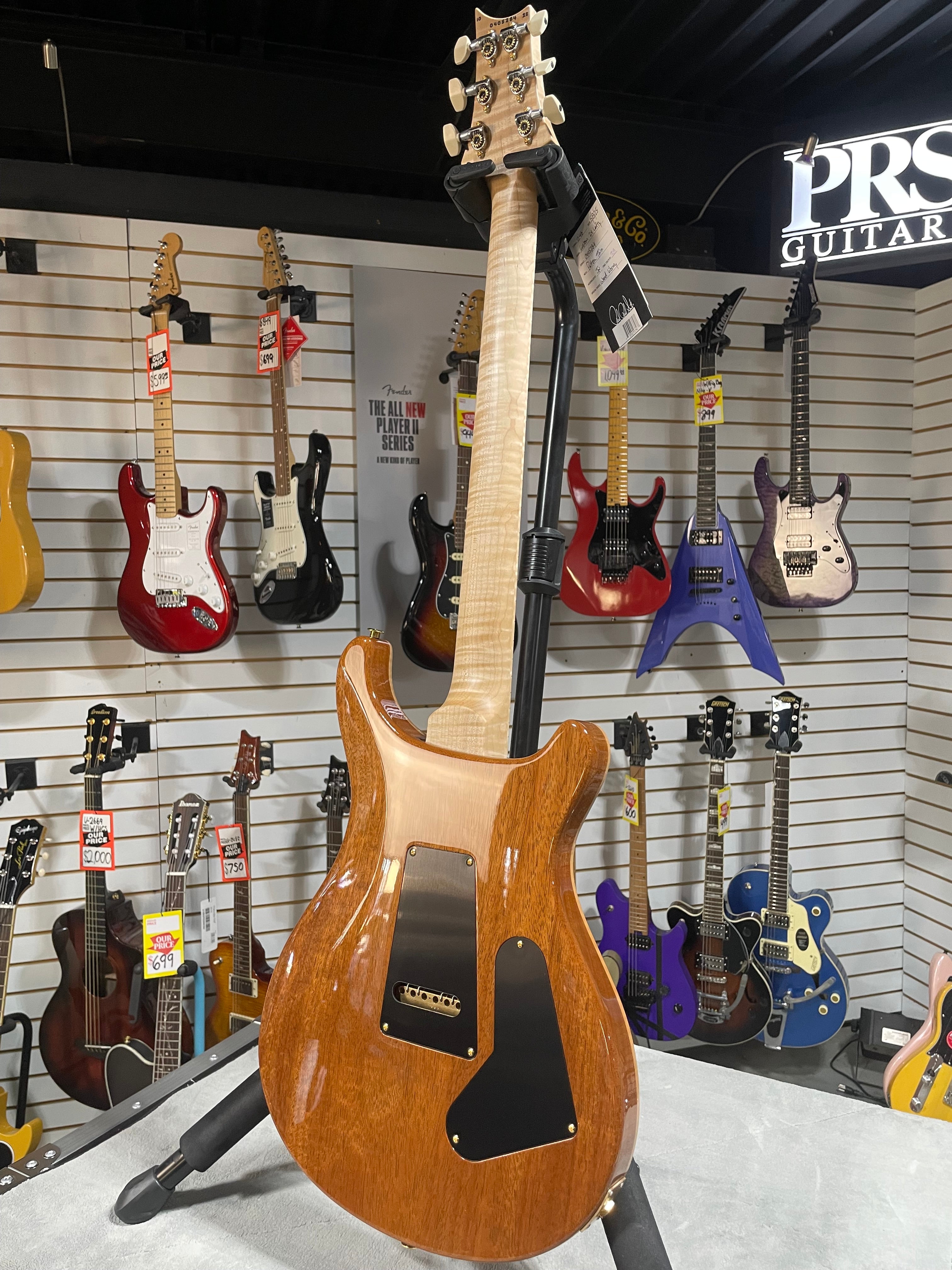 Wood Library Custom 24 Left Handed - Charcoal #284 GET PLEK'D!