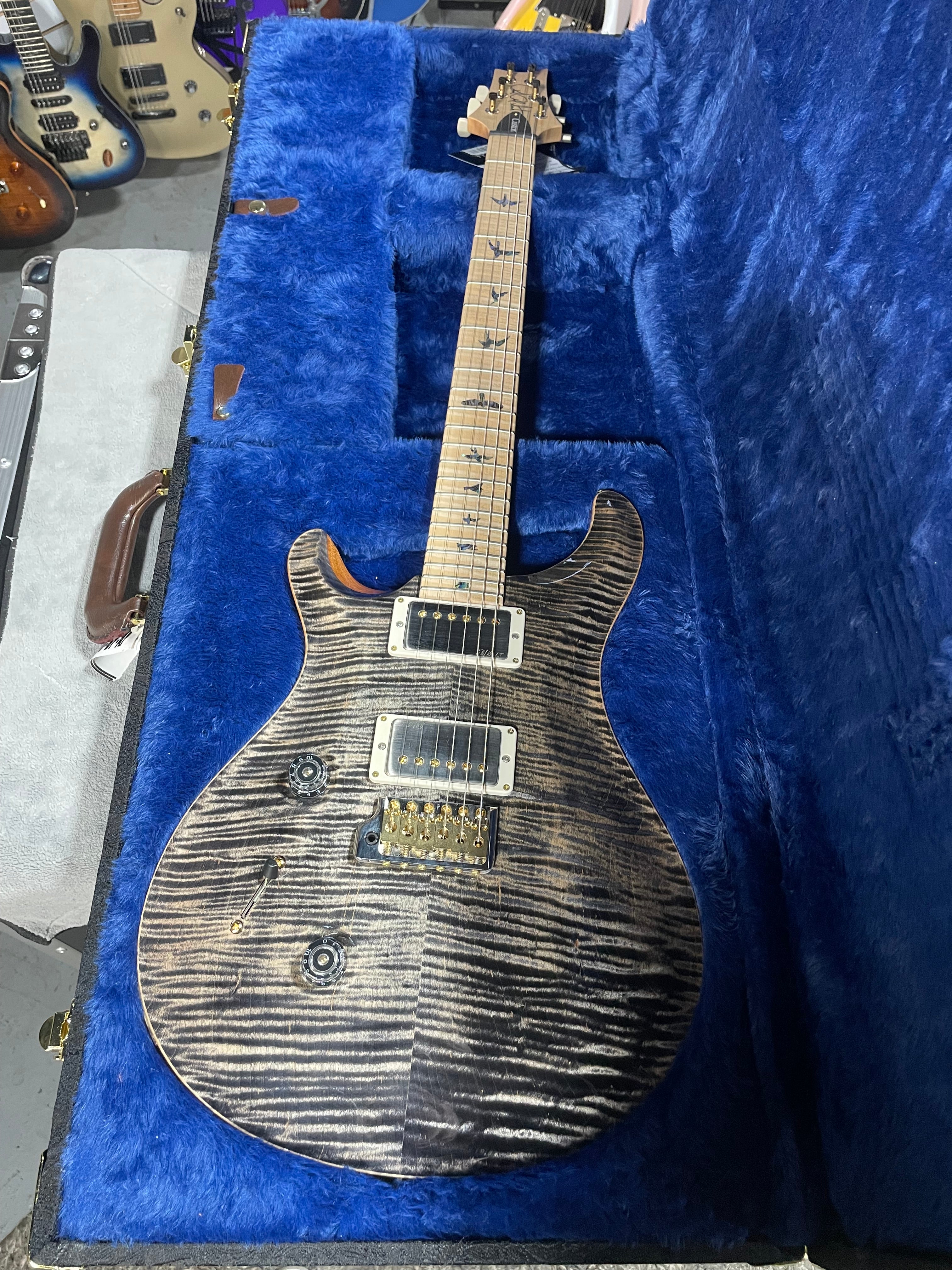 Wood Library Custom 24 Left Handed - Charcoal #284 GET PLEK'D!