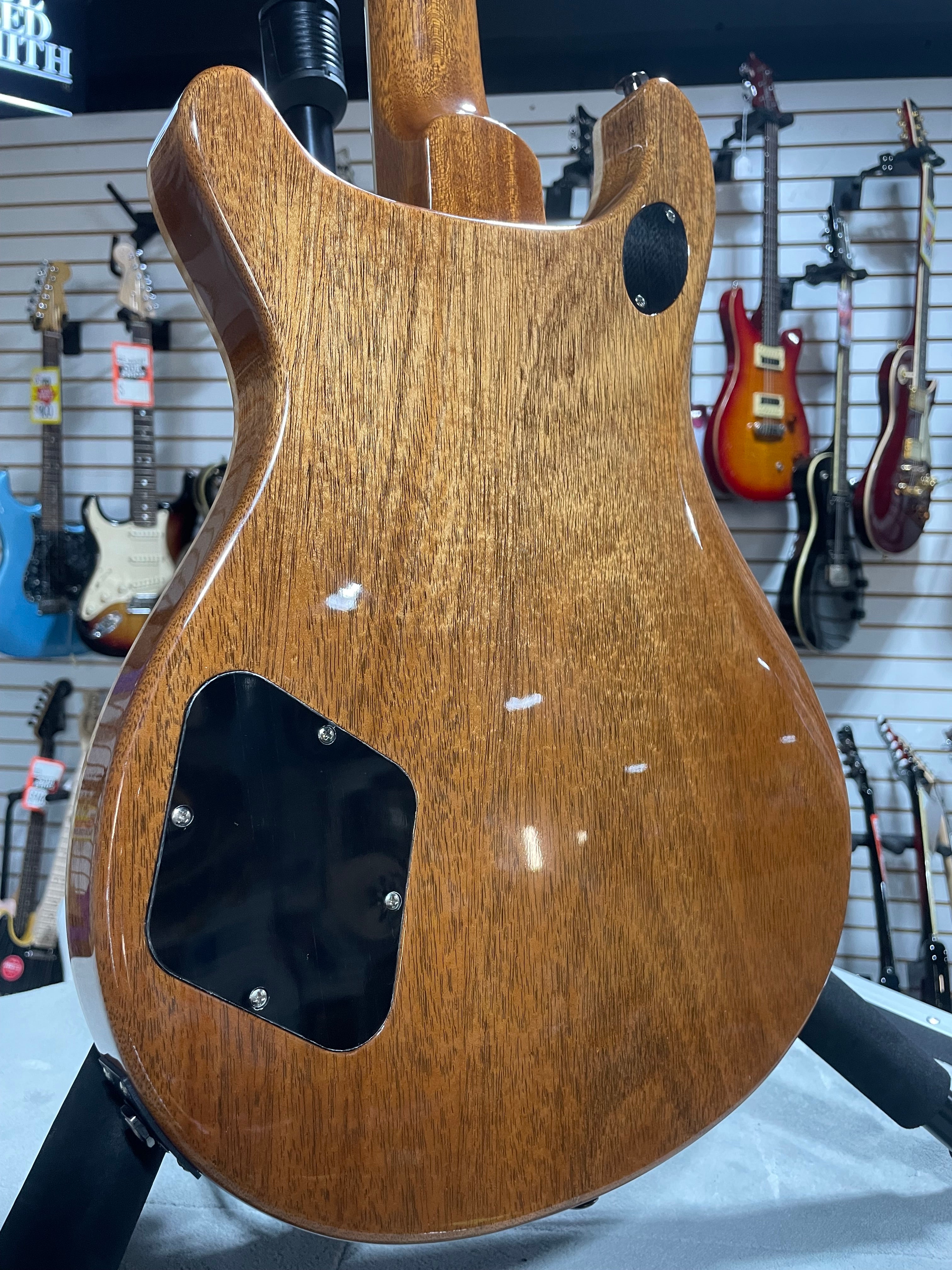 McCarty 594 Electric Guitar - Custom Color Black Metallic w/Natural Back Braz FB #836 GET PLEK'D!