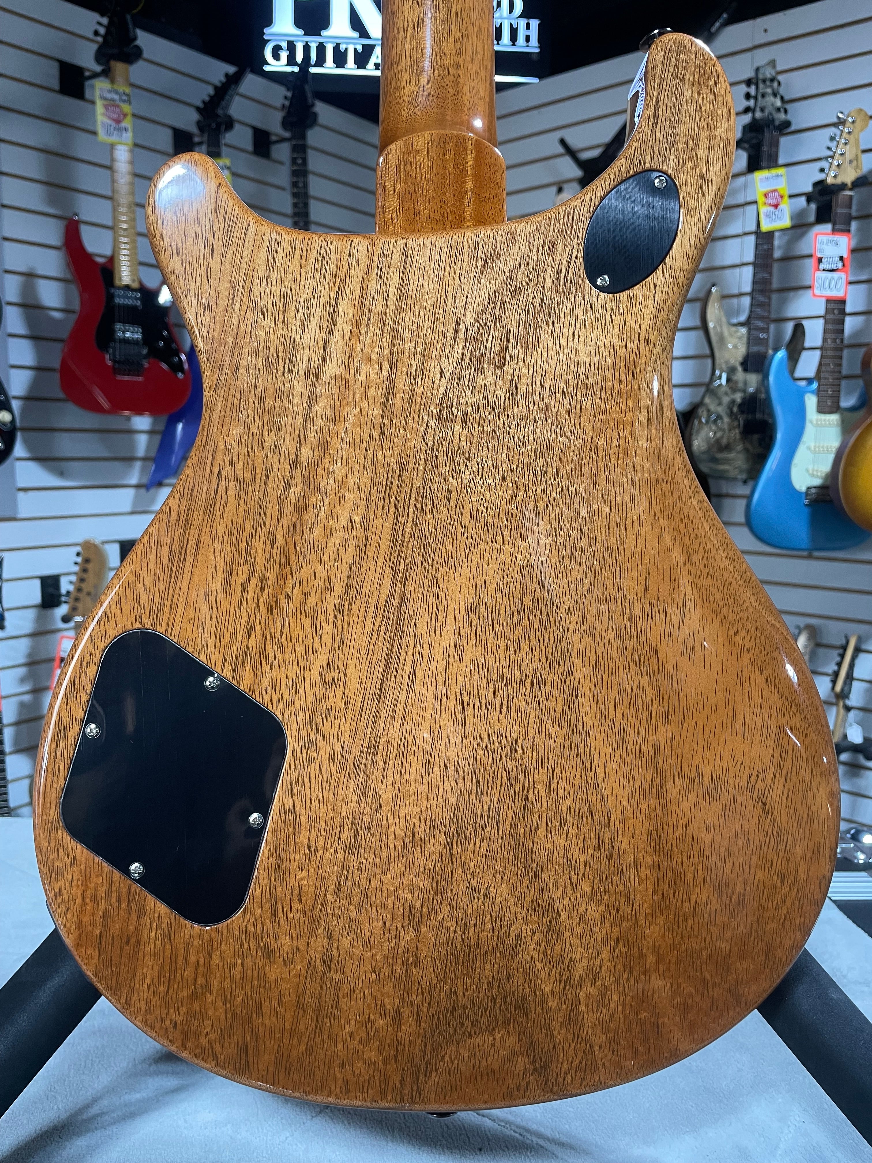 McCarty 594 Electric Guitar - Custom Color Black Metallic w/Natural Back Braz FB #836 GET PLEK'D!