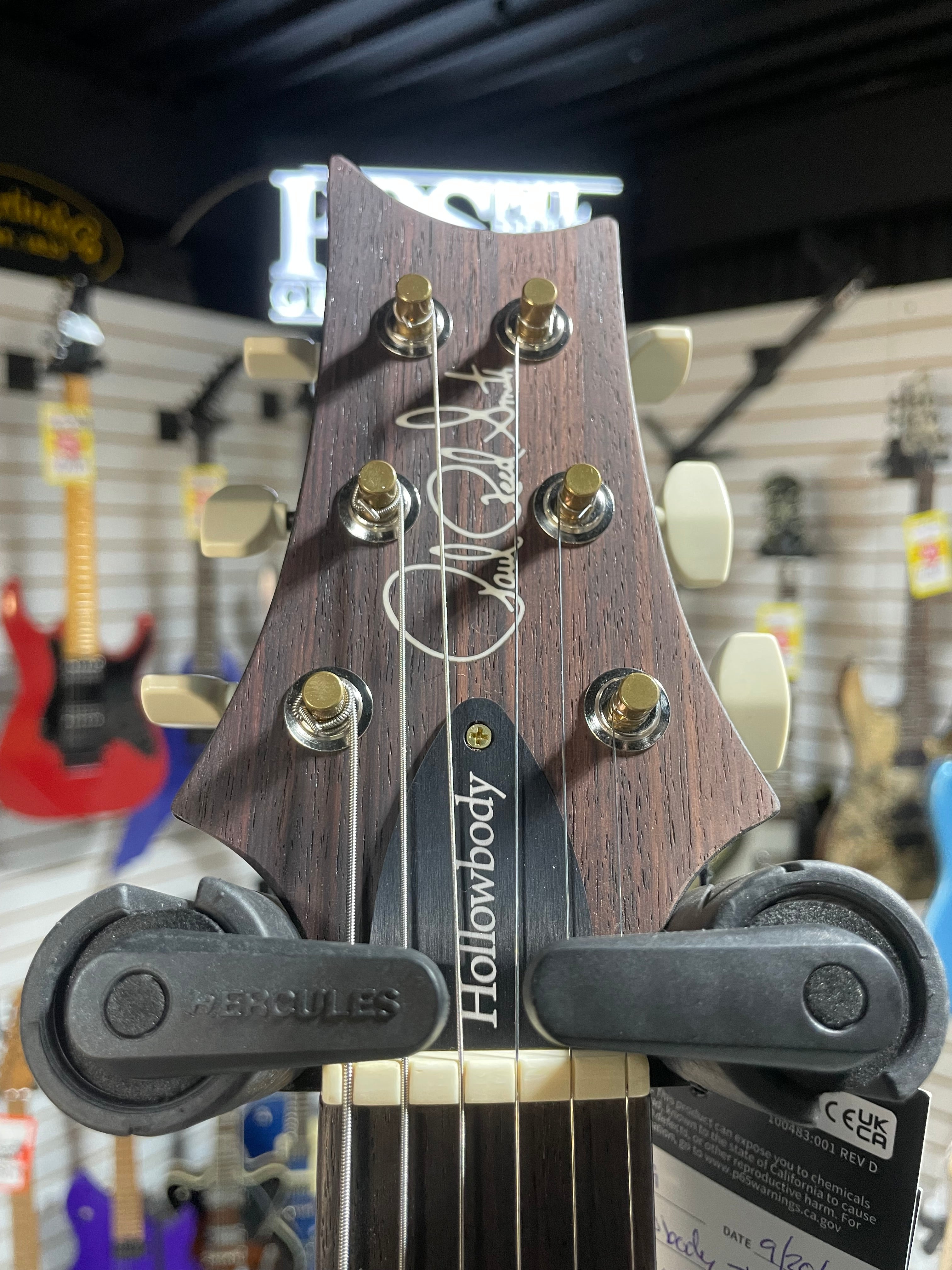 Hollowbody II Piezo Electric Guitar - Custom Color Piano Black #442 GET PLEK'D!