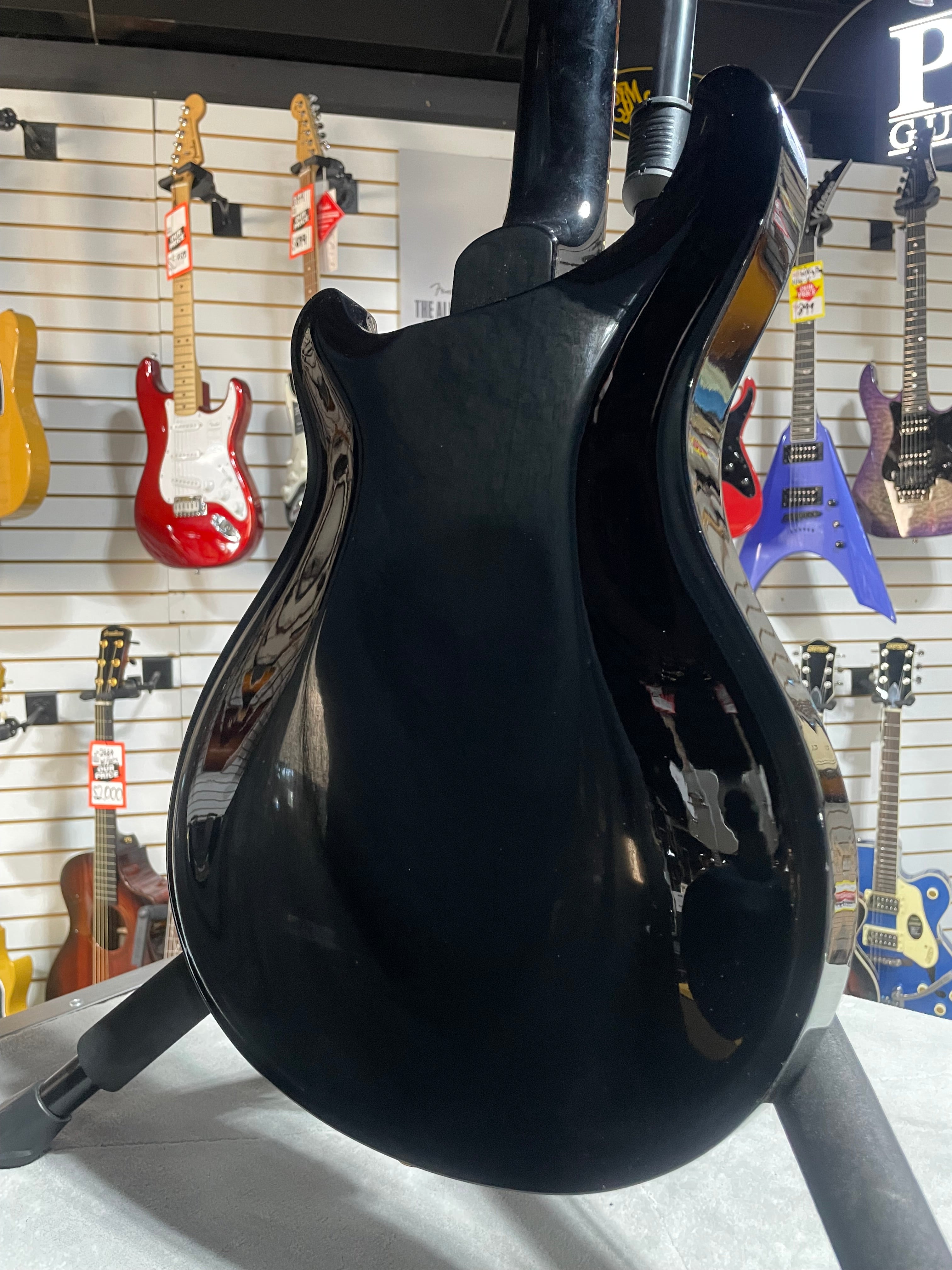 Hollowbody II Piezo Electric Guitar - Custom Color Piano Black #442 GET PLEK'D!