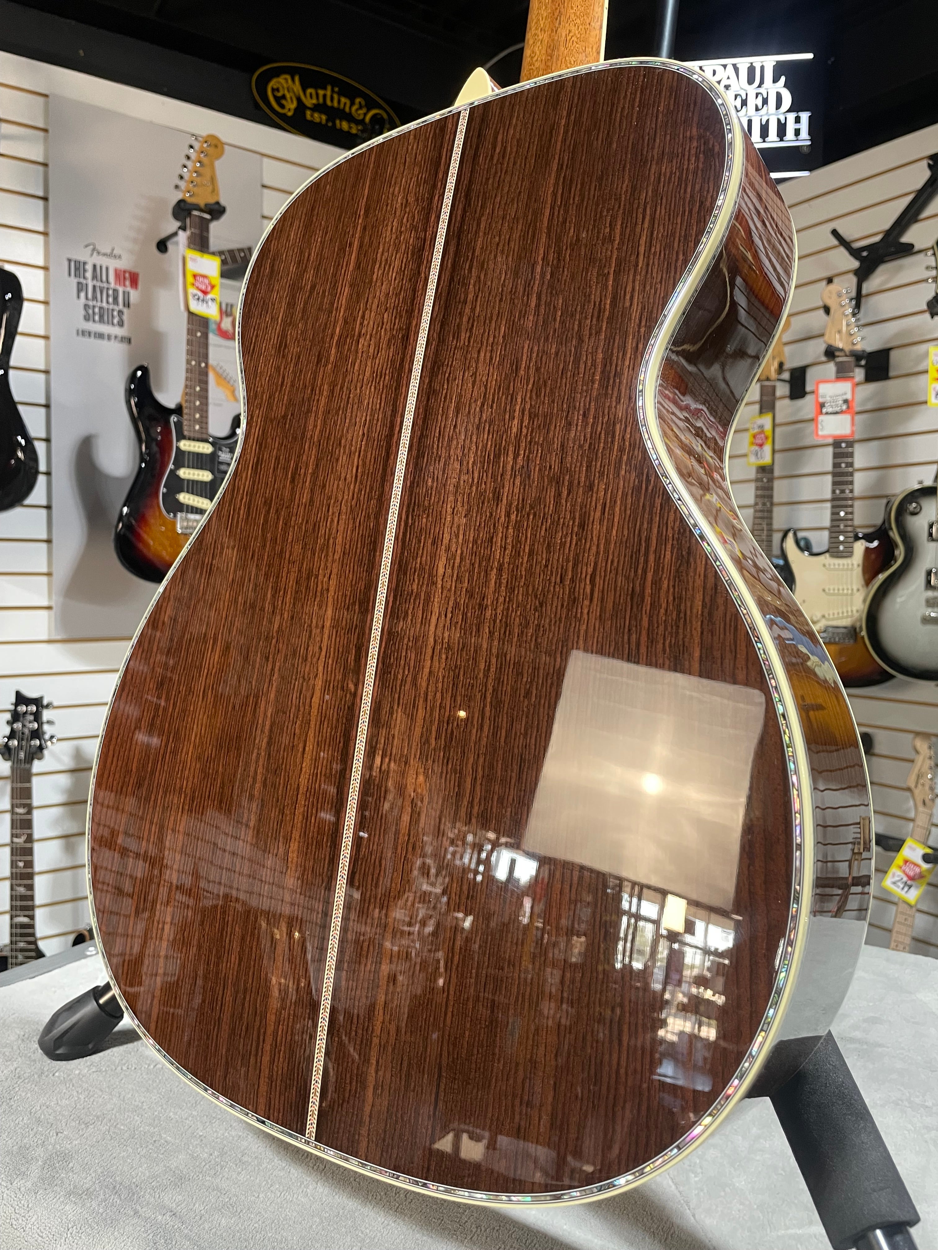 2025 Martin OM-45 Standard Series Acoustic Guitar- Natural w/ OHSC & PLEK*D #300