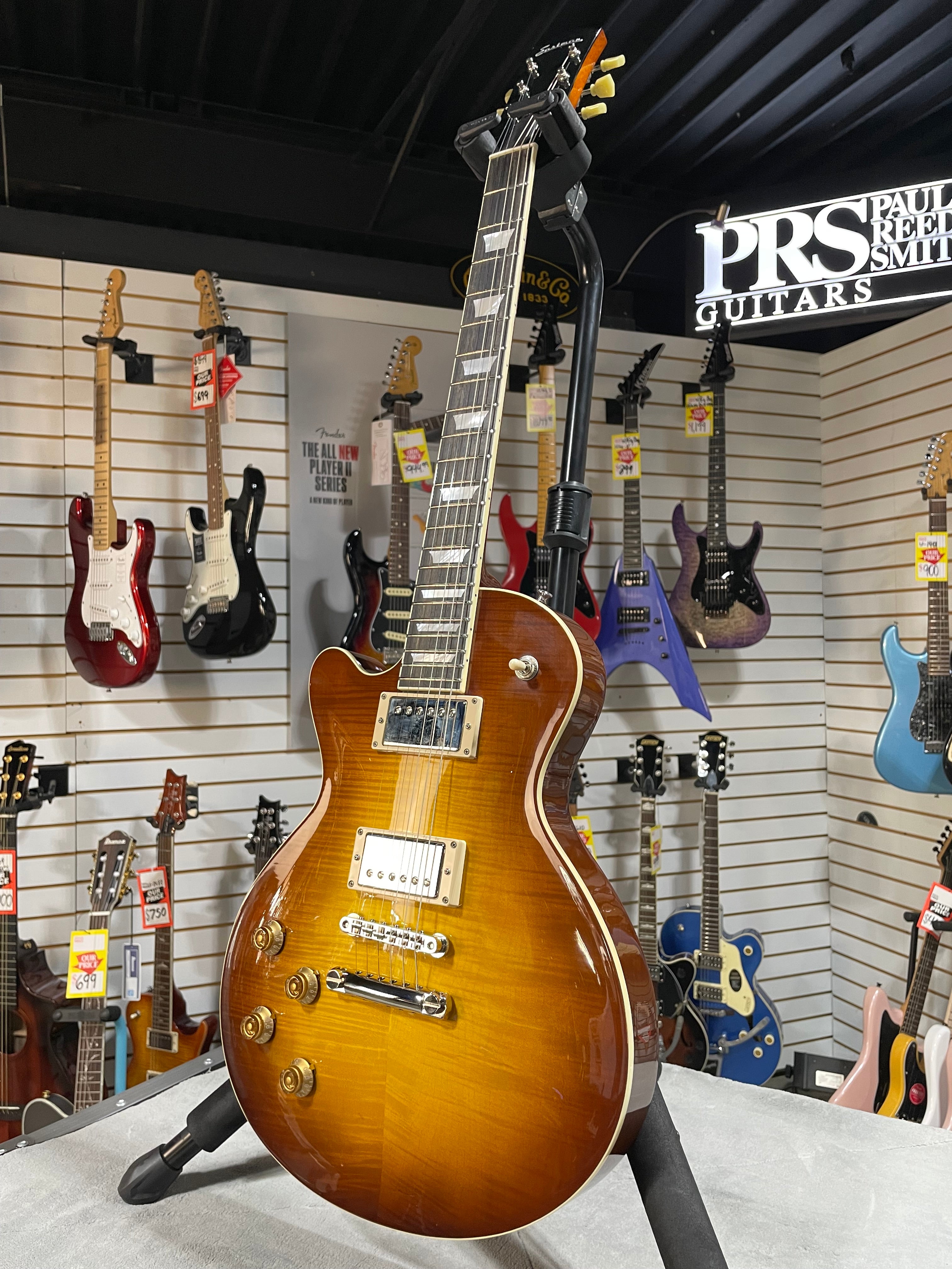 Eastman SB59L Left Handed Electric Guitar 2025 - Goldburst w/OHSC & PLEK*D #753