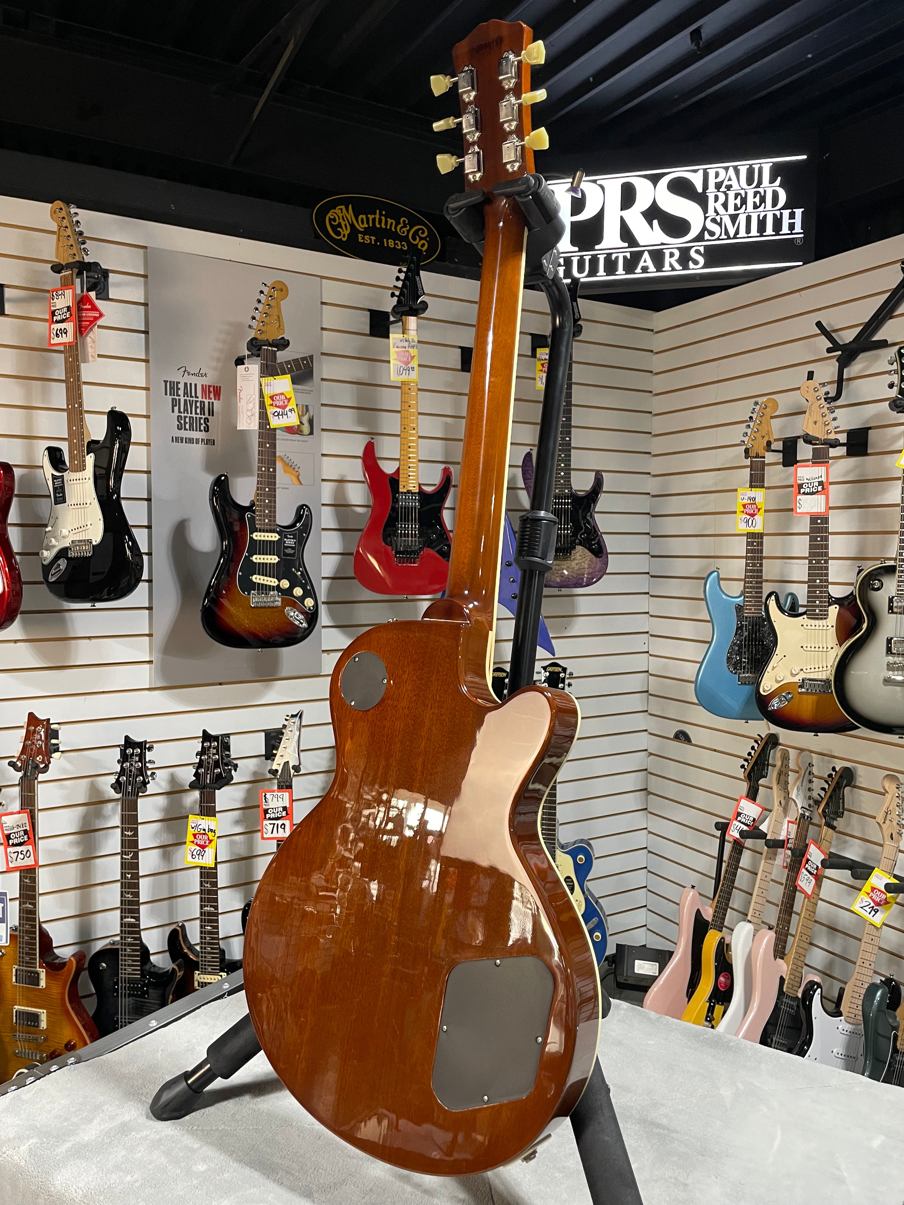 Eastman SB59L Left Handed Electric Guitar 2025 - Goldburst w/OHSC & PLEK*D #753