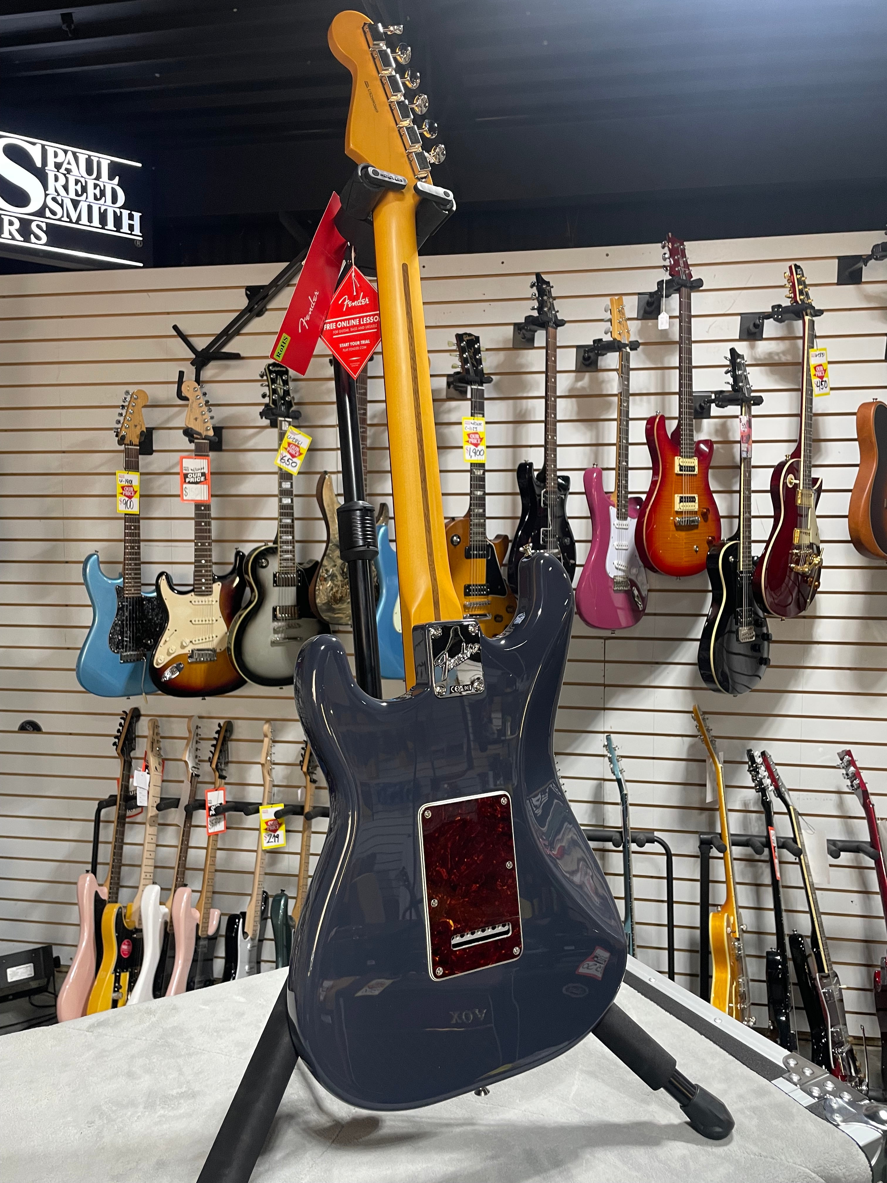 Fender American Professional Classic Stratocaster - Faded Black w/ Gig Bag & PLEK*D #669