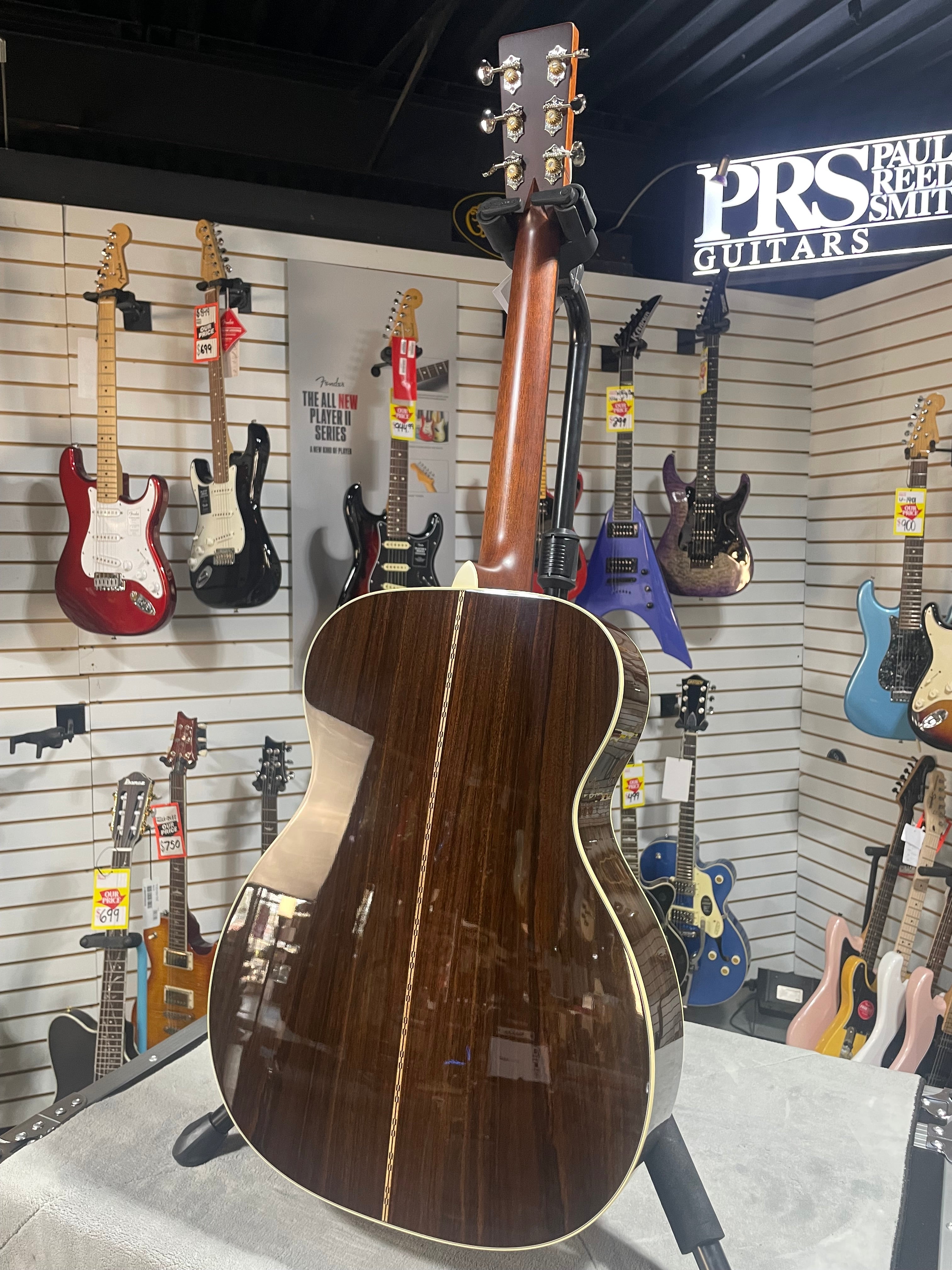 Martin OM-28 Left Handed Acoustic Guitar - Natural w/OHSC & PLEK*D #292