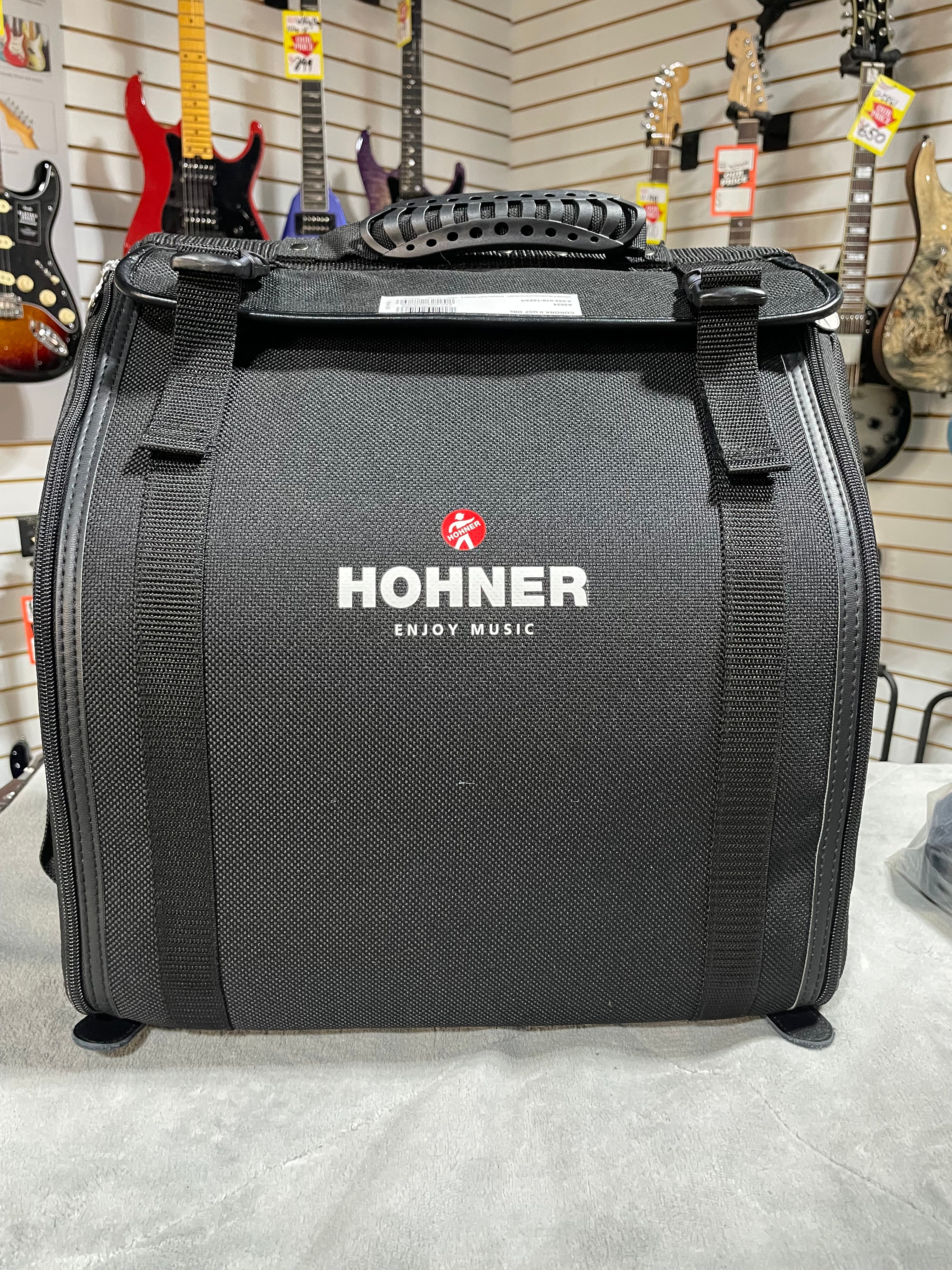 Hohner Corona II 3500 GCF Button Accordion - Dark Blue