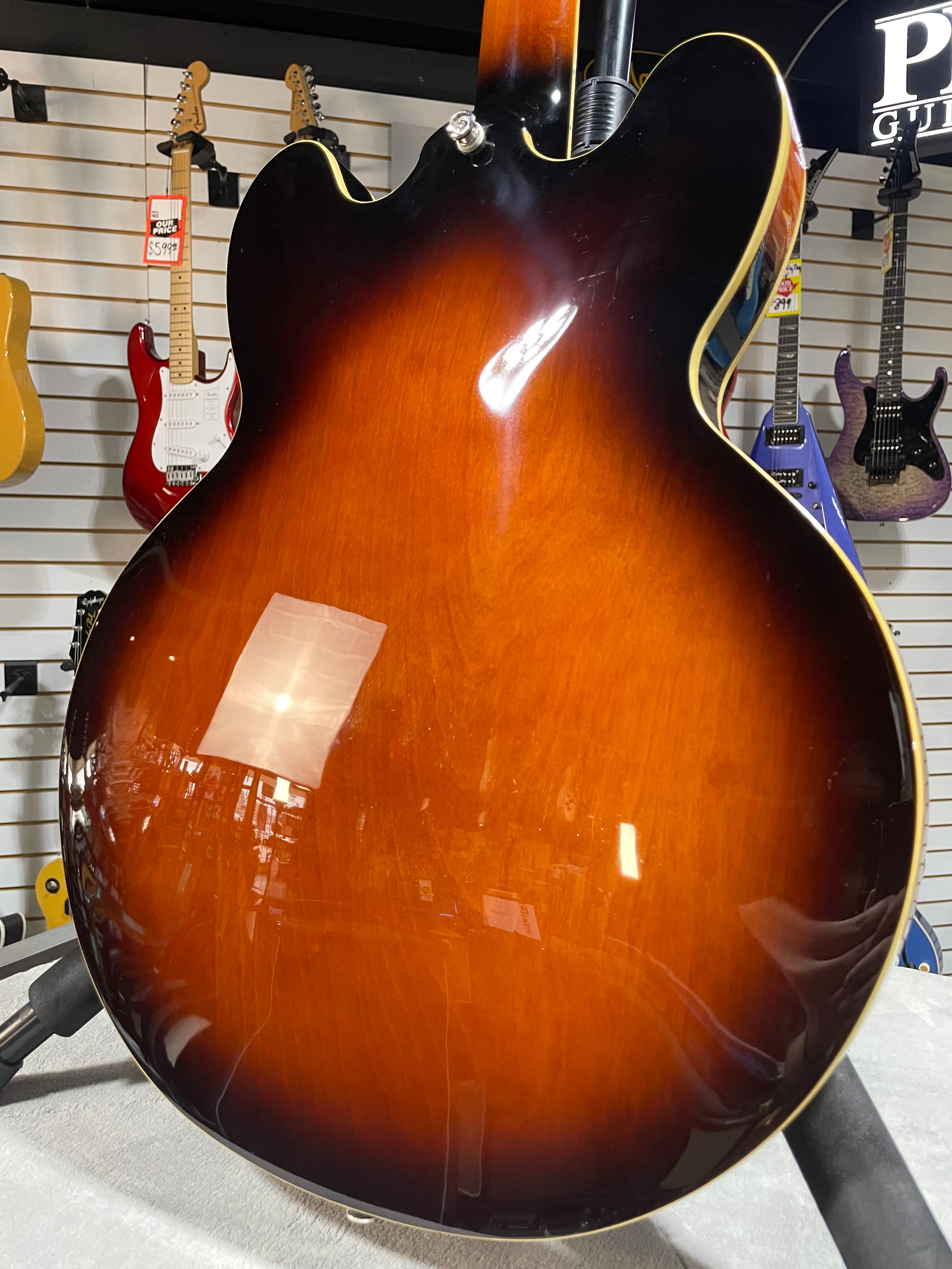 Epiphone Bonehead Signature Riviera - Tobacco Sunburst w/ OHSC & PLEK*D #593