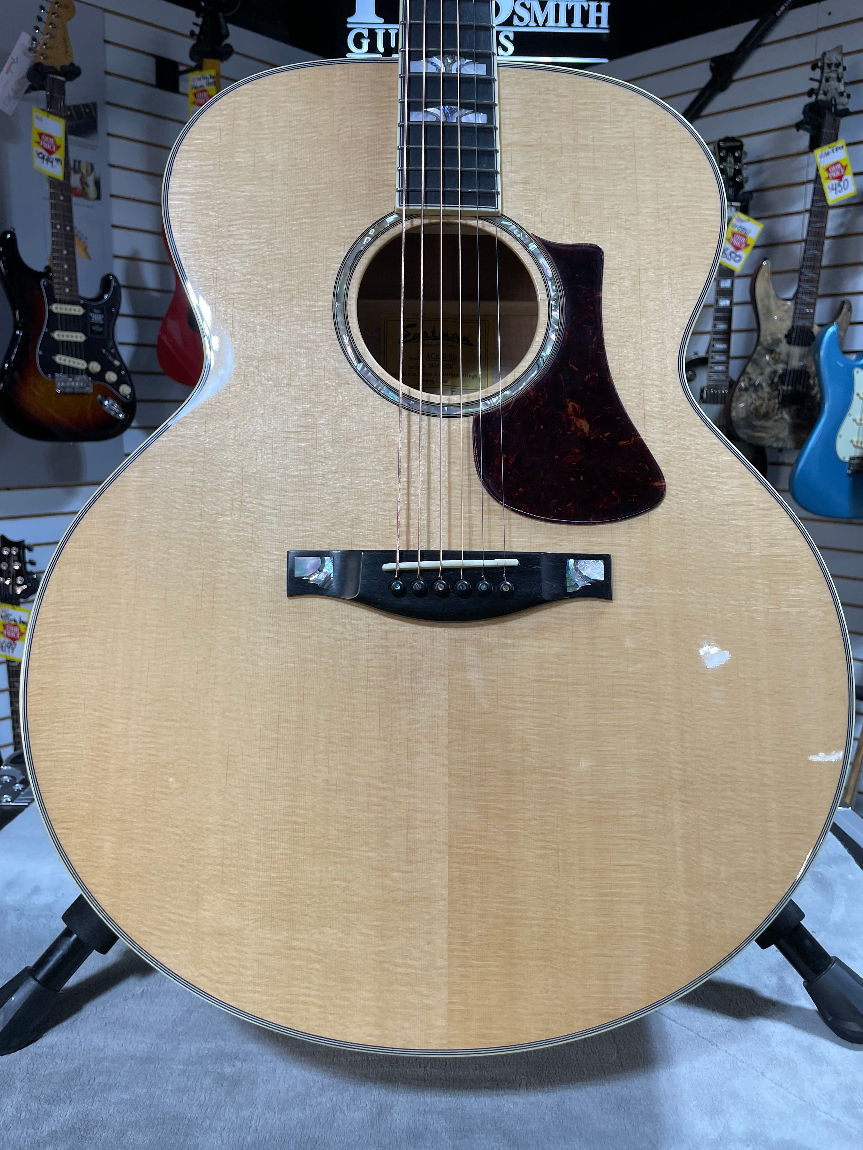 Eastman AC630 Jumbo Acoustic Guitar - Natural #792 GET PLEK'D!