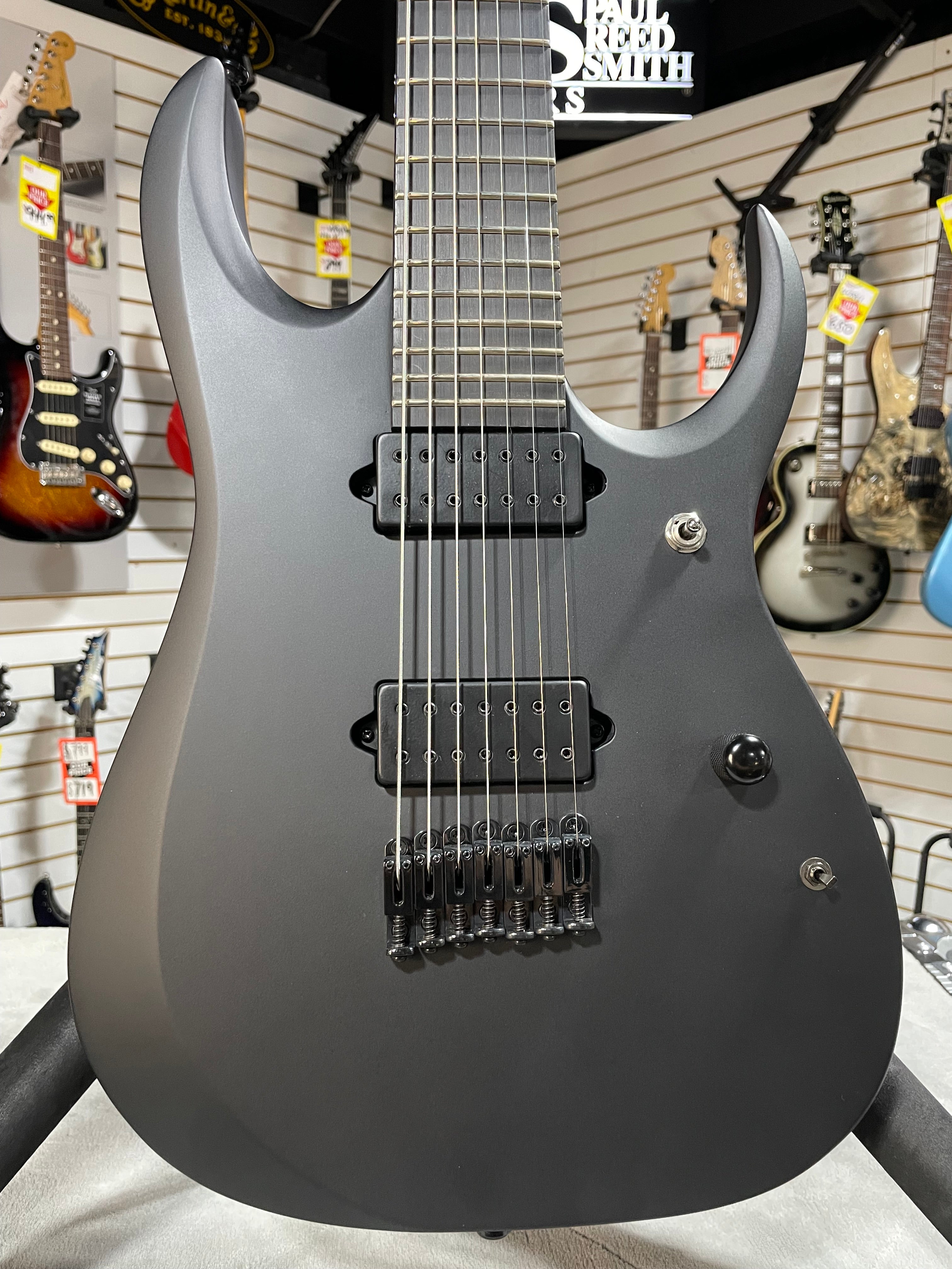 Iron Label RGDRB71 Electric Guitar - Black #298 GET PLEK'D!