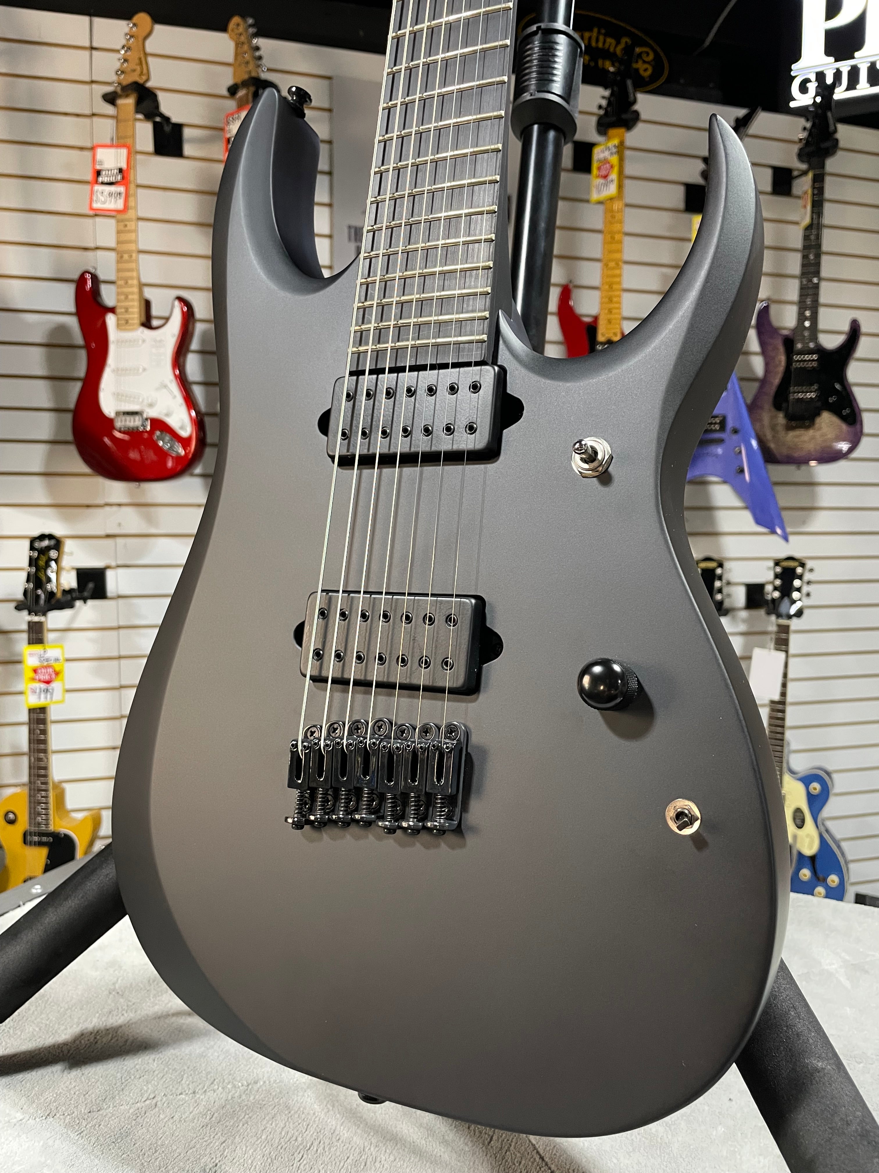 Iron Label RGDRB71 Electric Guitar - Black #298 GET PLEK'D!