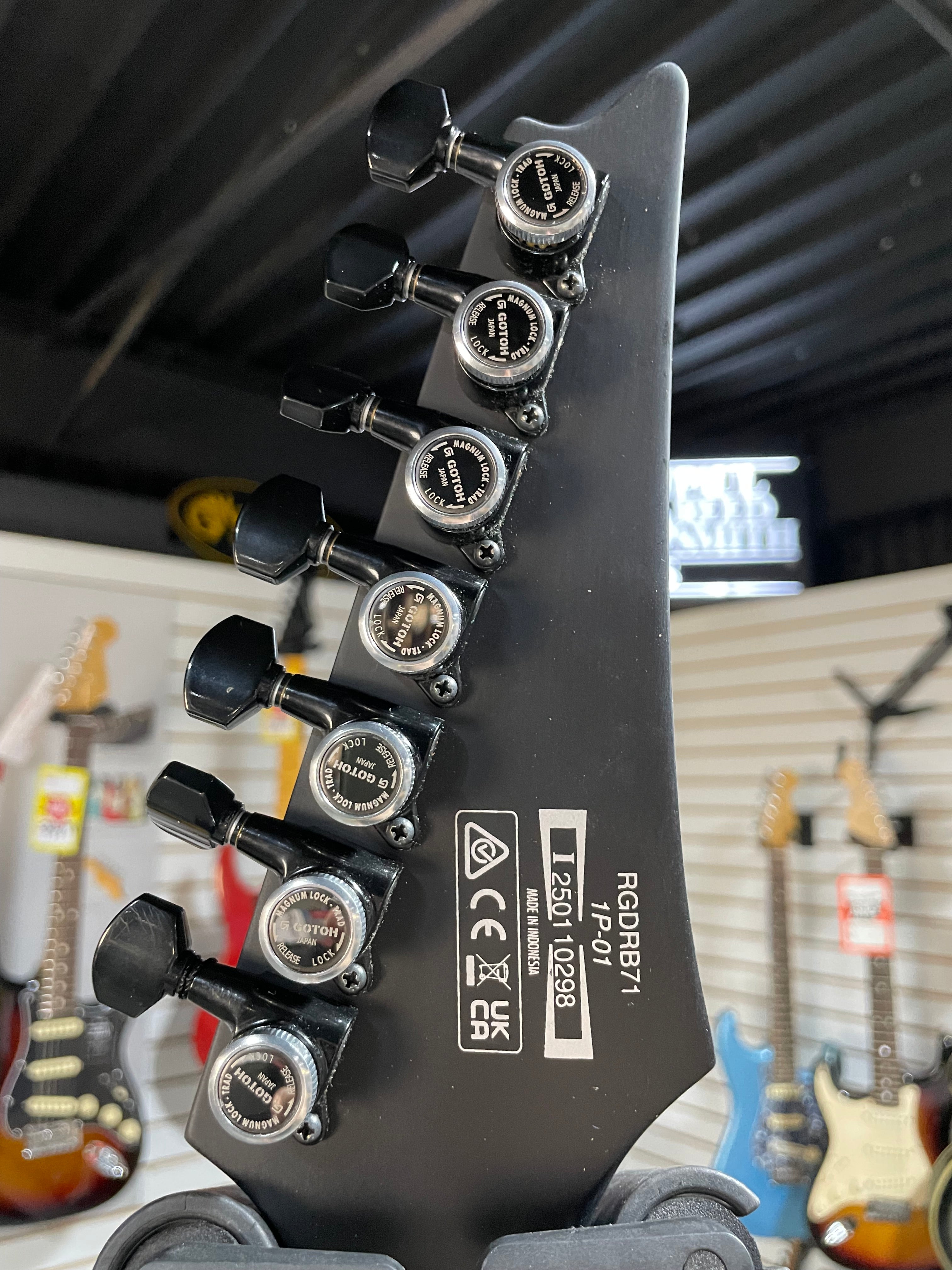 Iron Label RGDRB71 Electric Guitar - Black #298 GET PLEK'D!