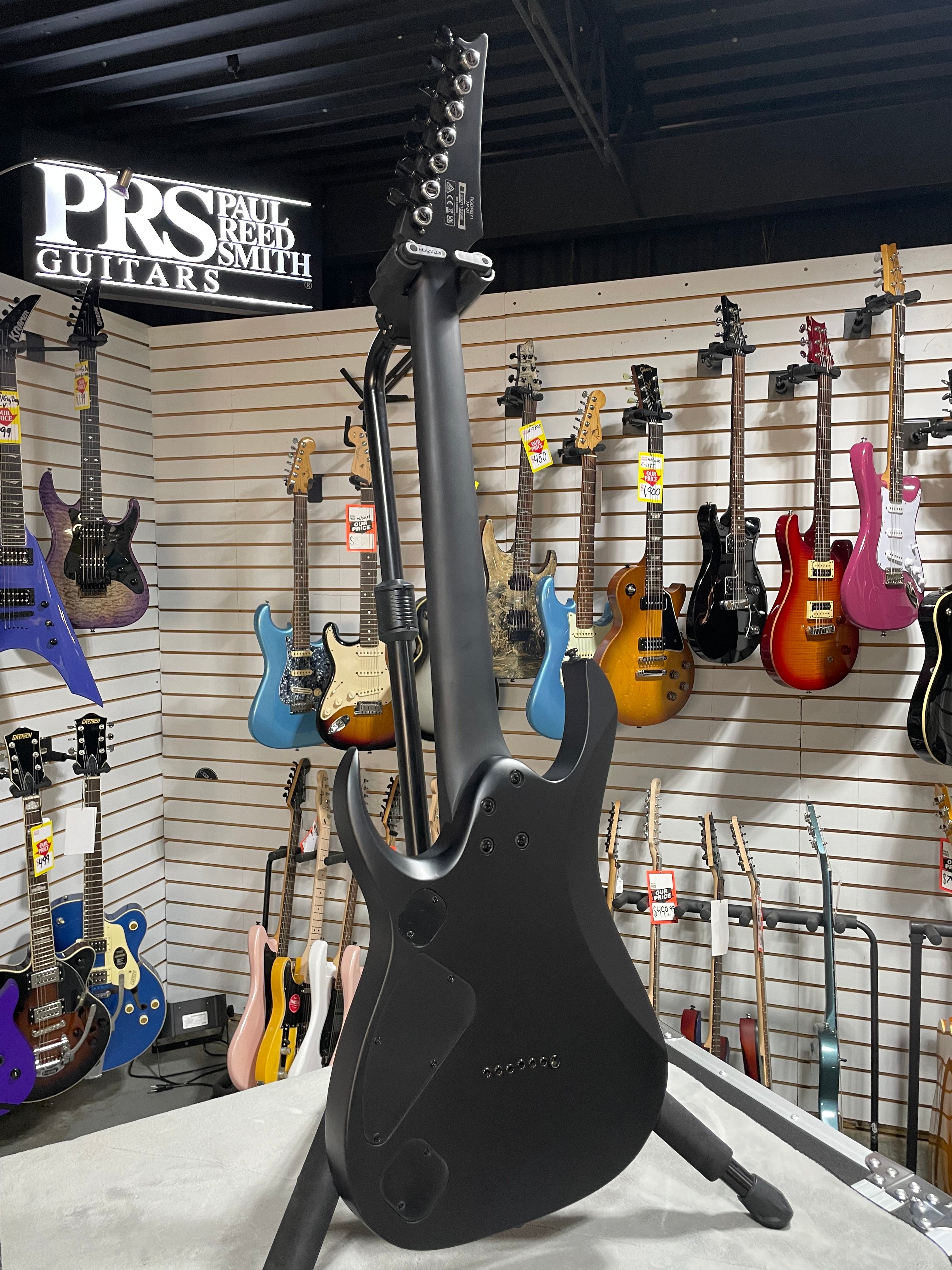 Iron Label RGDRB71 Electric Guitar - Black #298 GET PLEK'D!