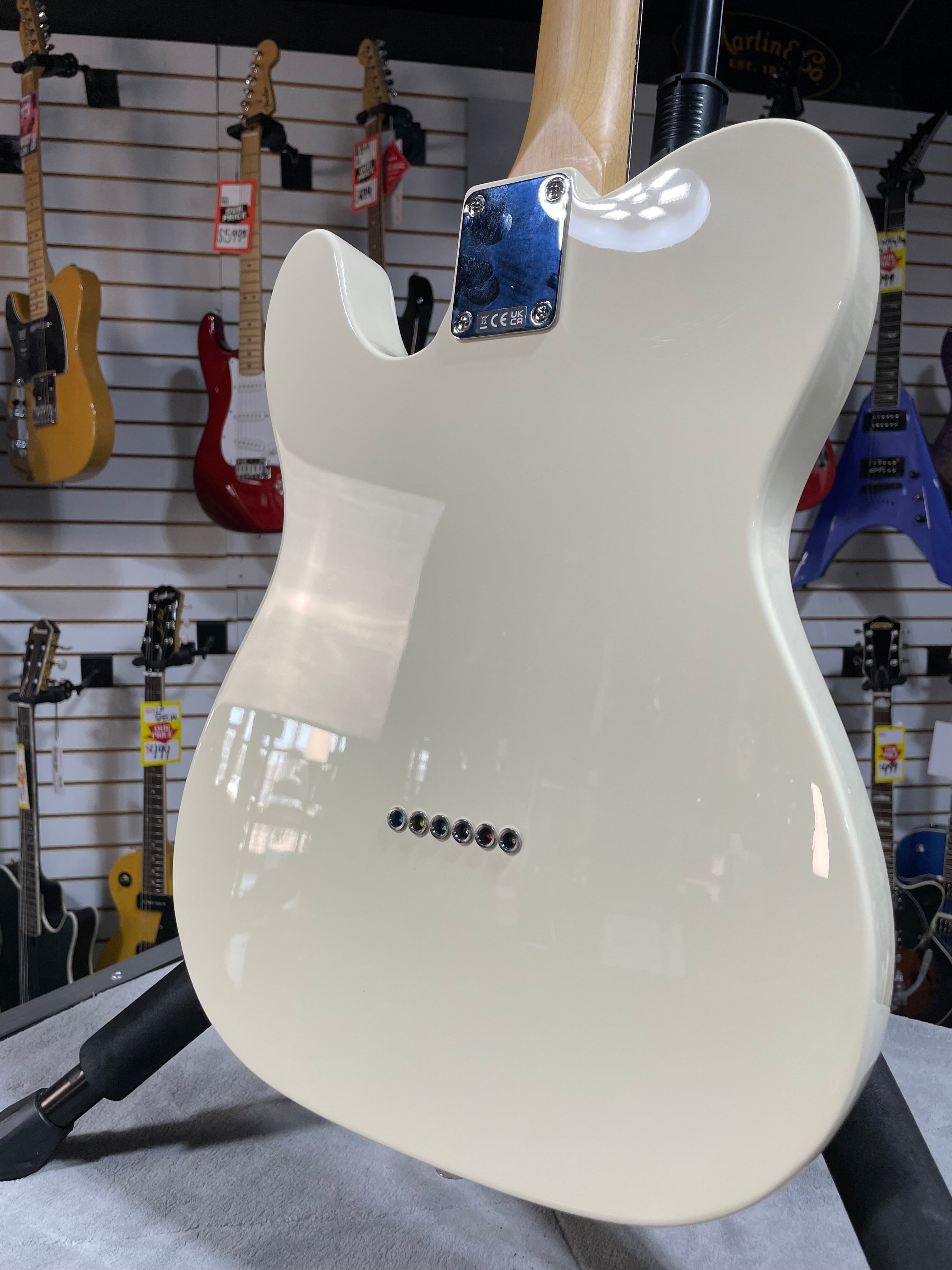 Fender Standard Telecaster Electric Guitar - Olympic White & PLEK*D #961