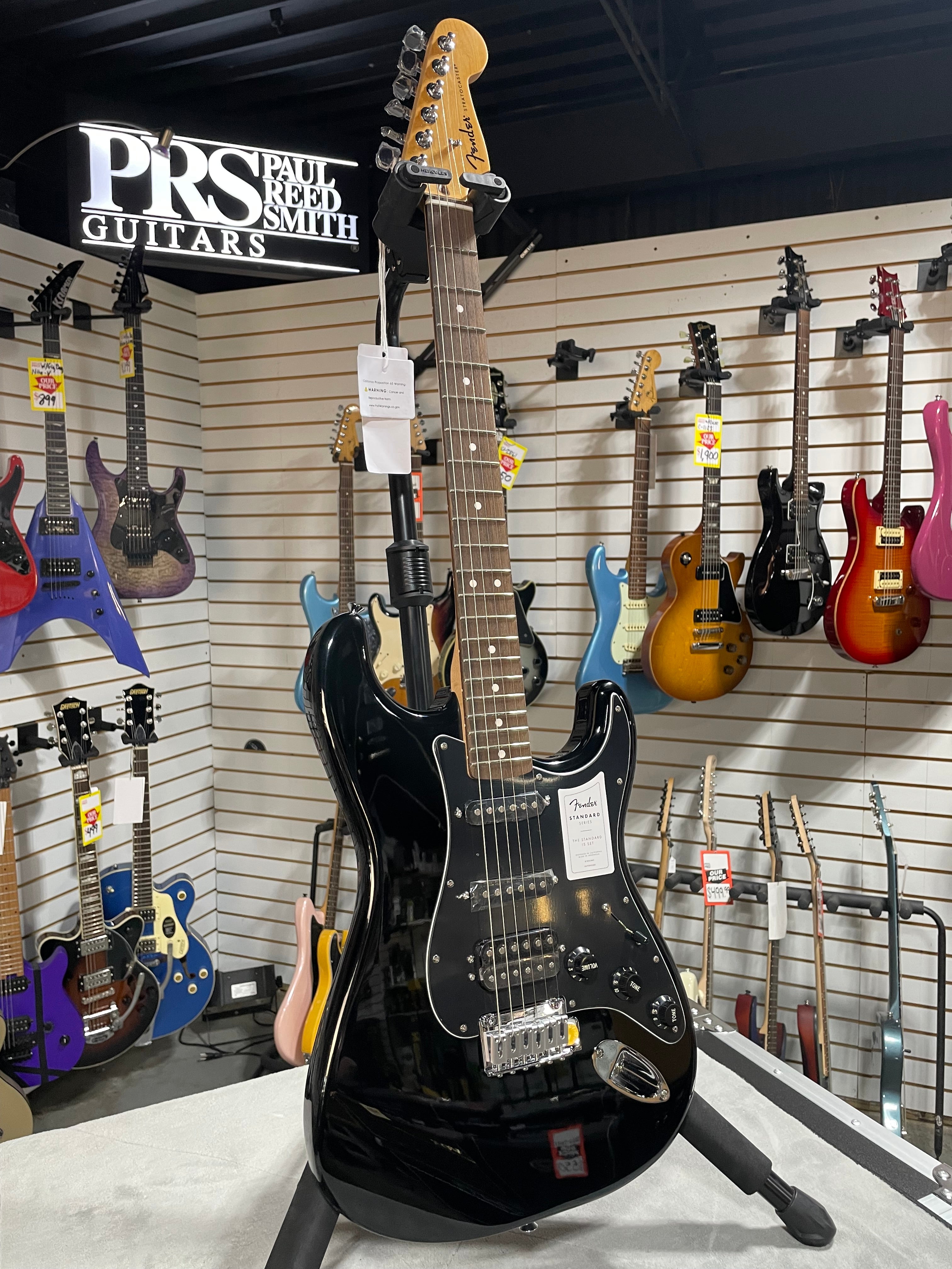 Standard Stratocaster HSS Electric Guitar - Black #330 GET PLEK'D!