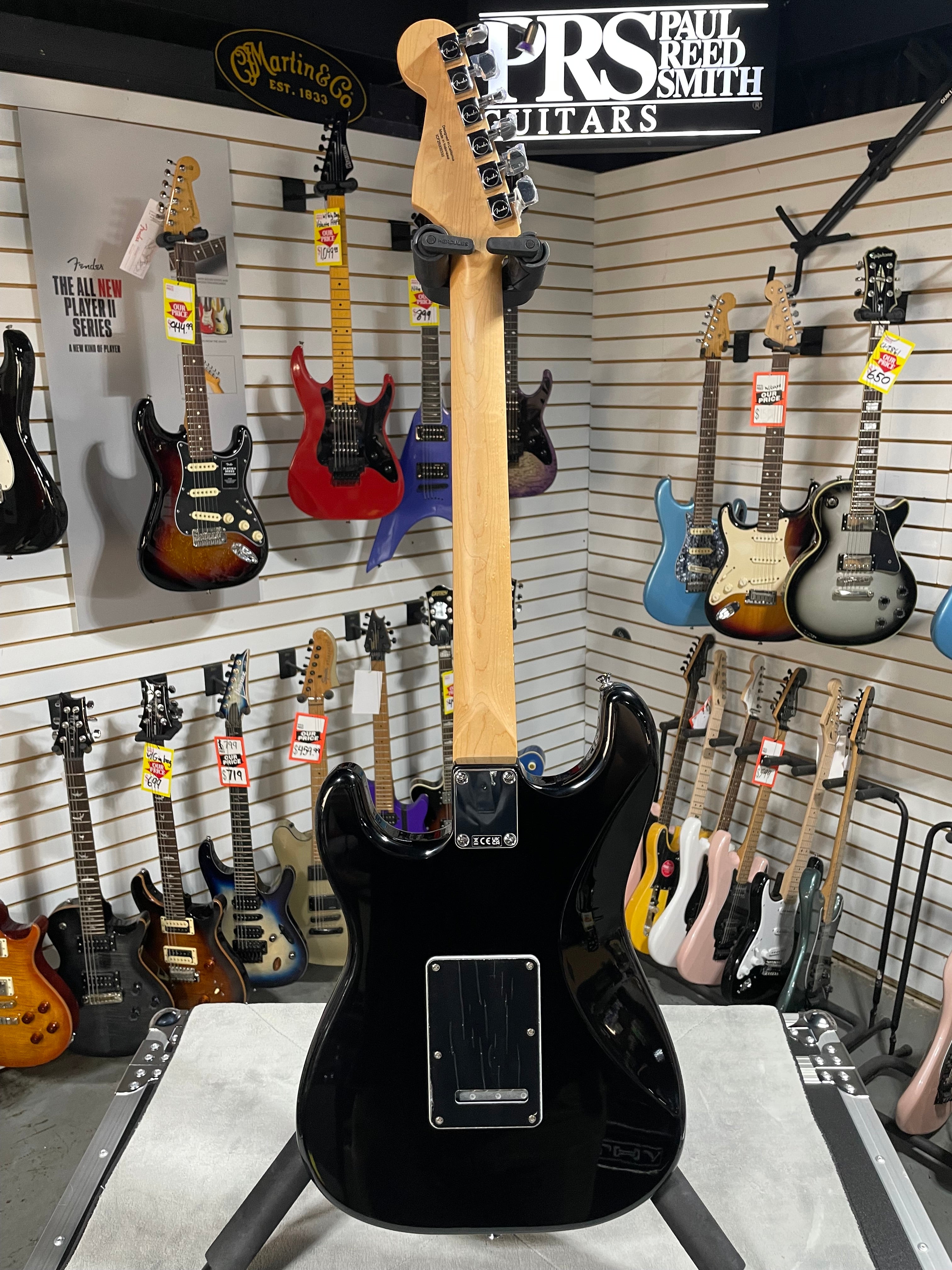 Standard Stratocaster HSS Electric Guitar - Black #330 GET PLEK'D!
