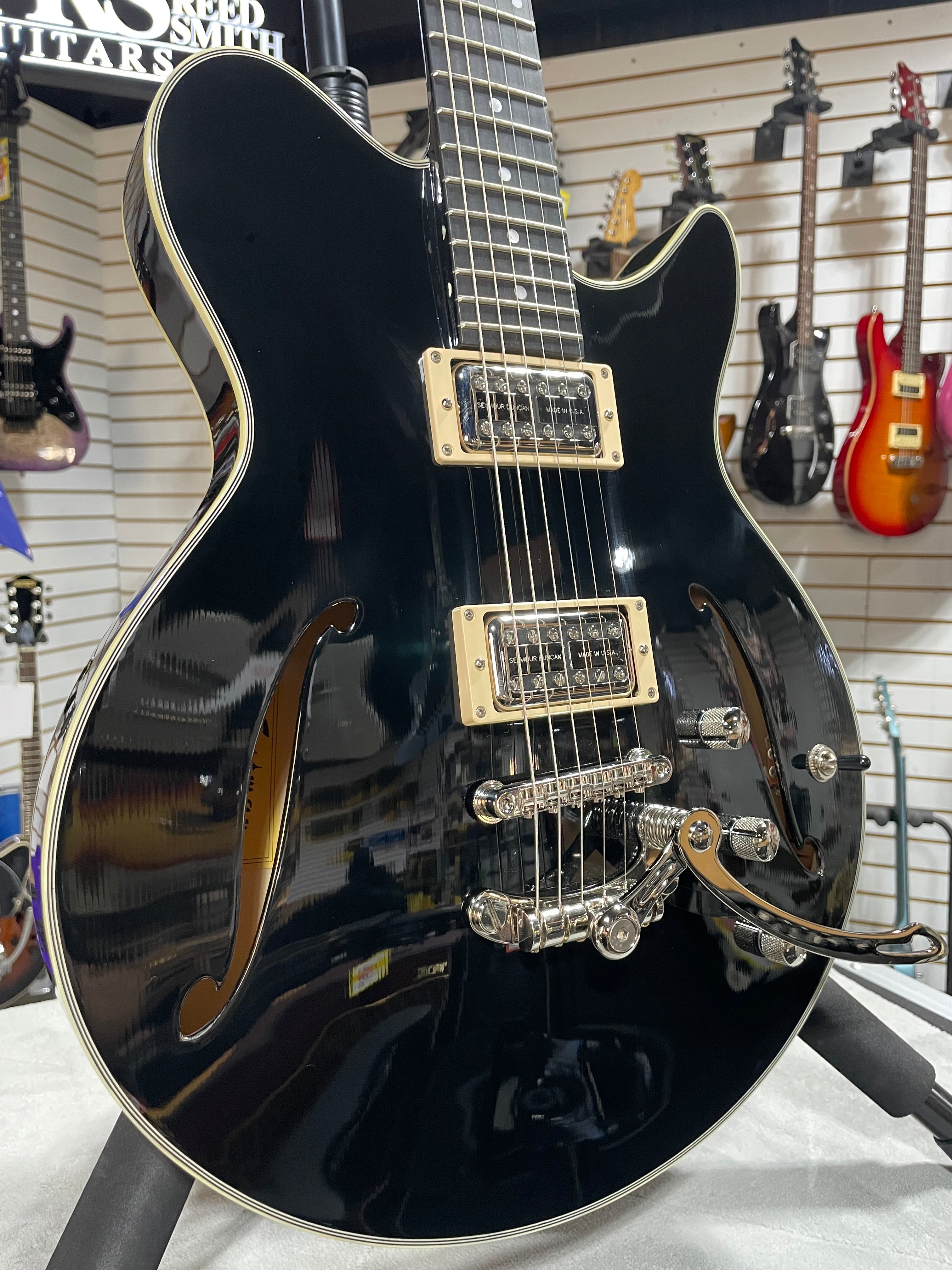 Romeo NYC Semi-hollowbody Electric Guitar - Black #298 GET PLEK'D!