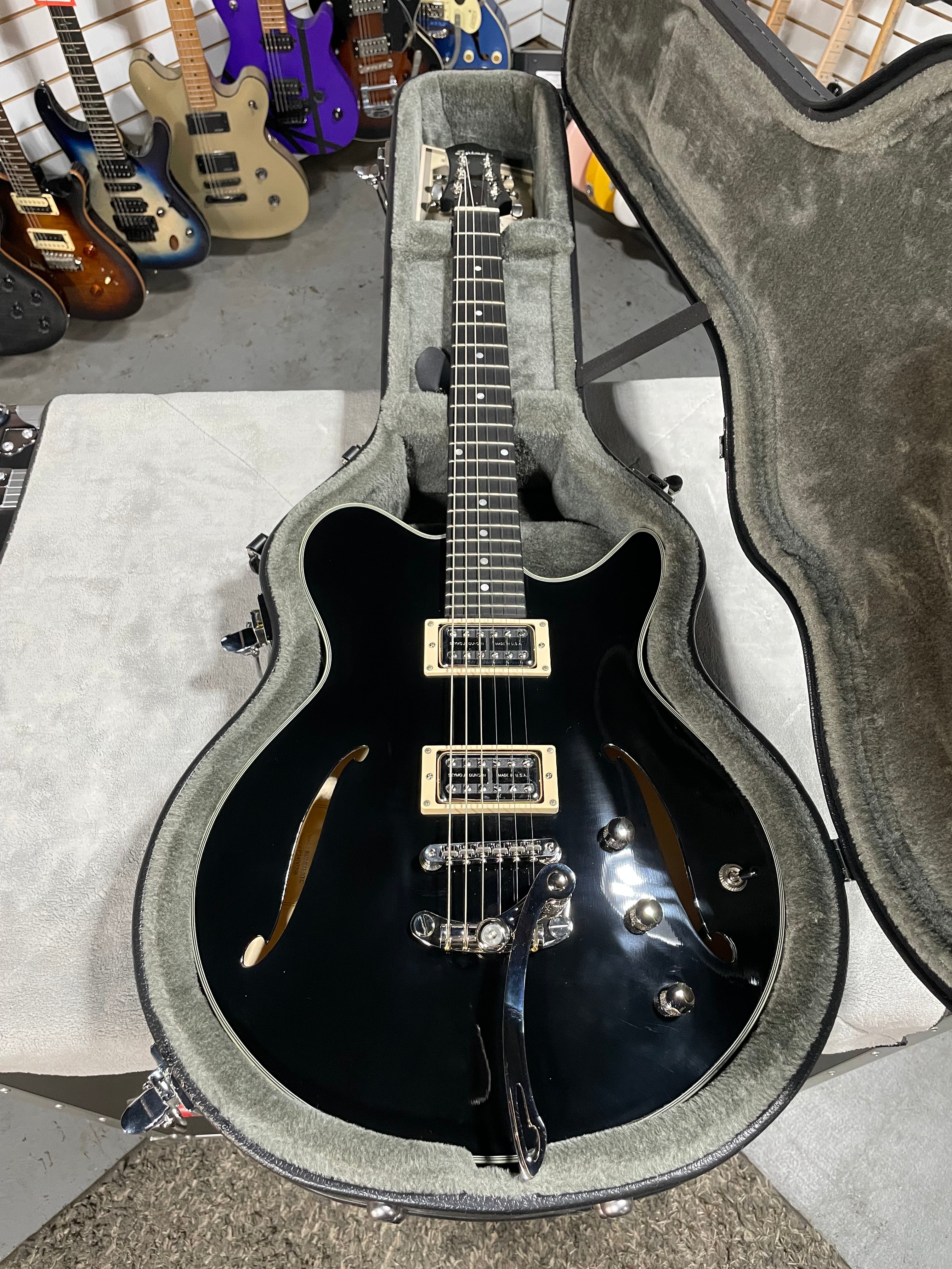 Romeo NYC Semi-hollowbody Electric Guitar - Black #298 GET PLEK'D!