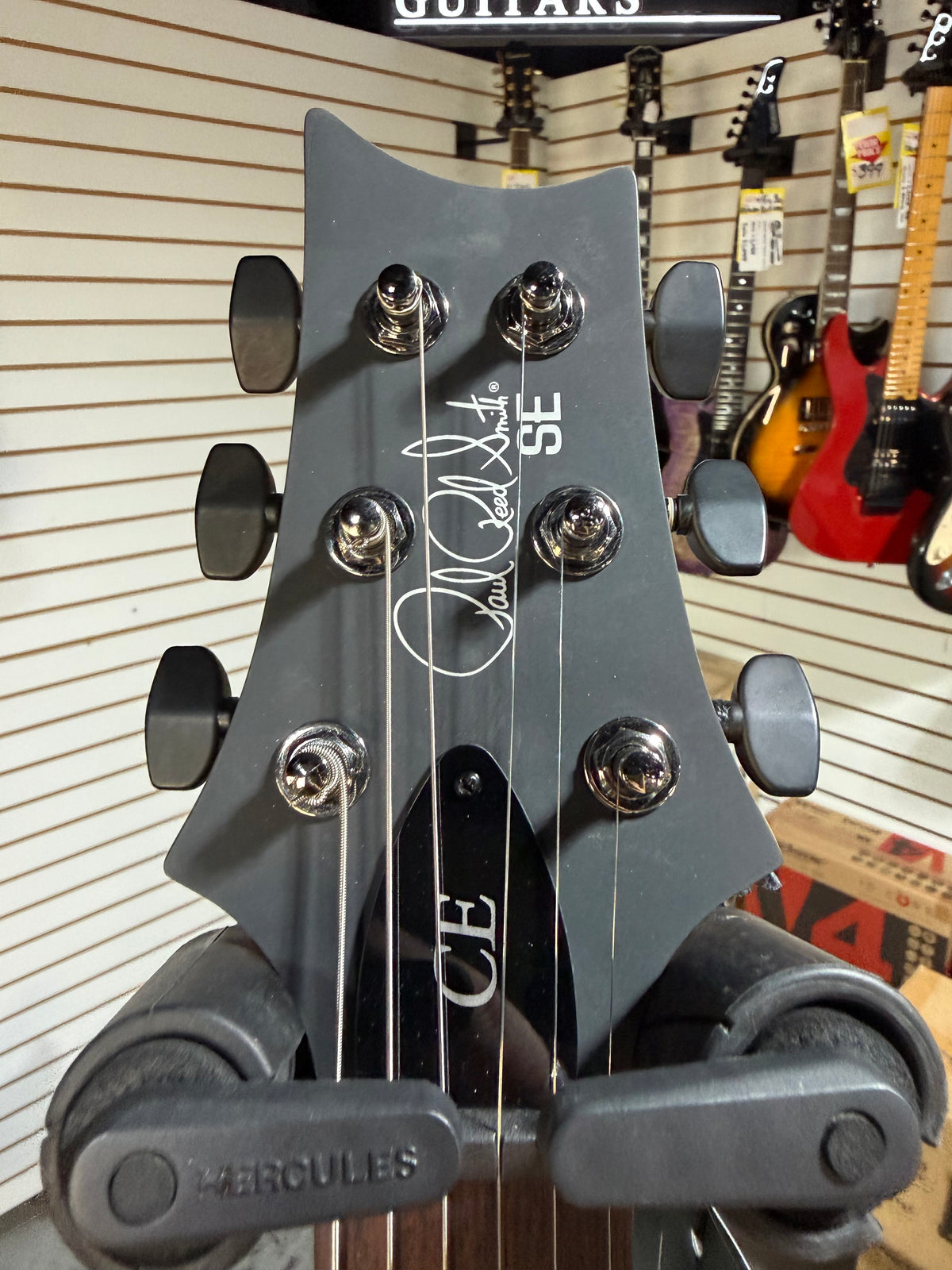 PRS SE CE 24 Satin - Flat Black Top, C&M Exclusive - Black
