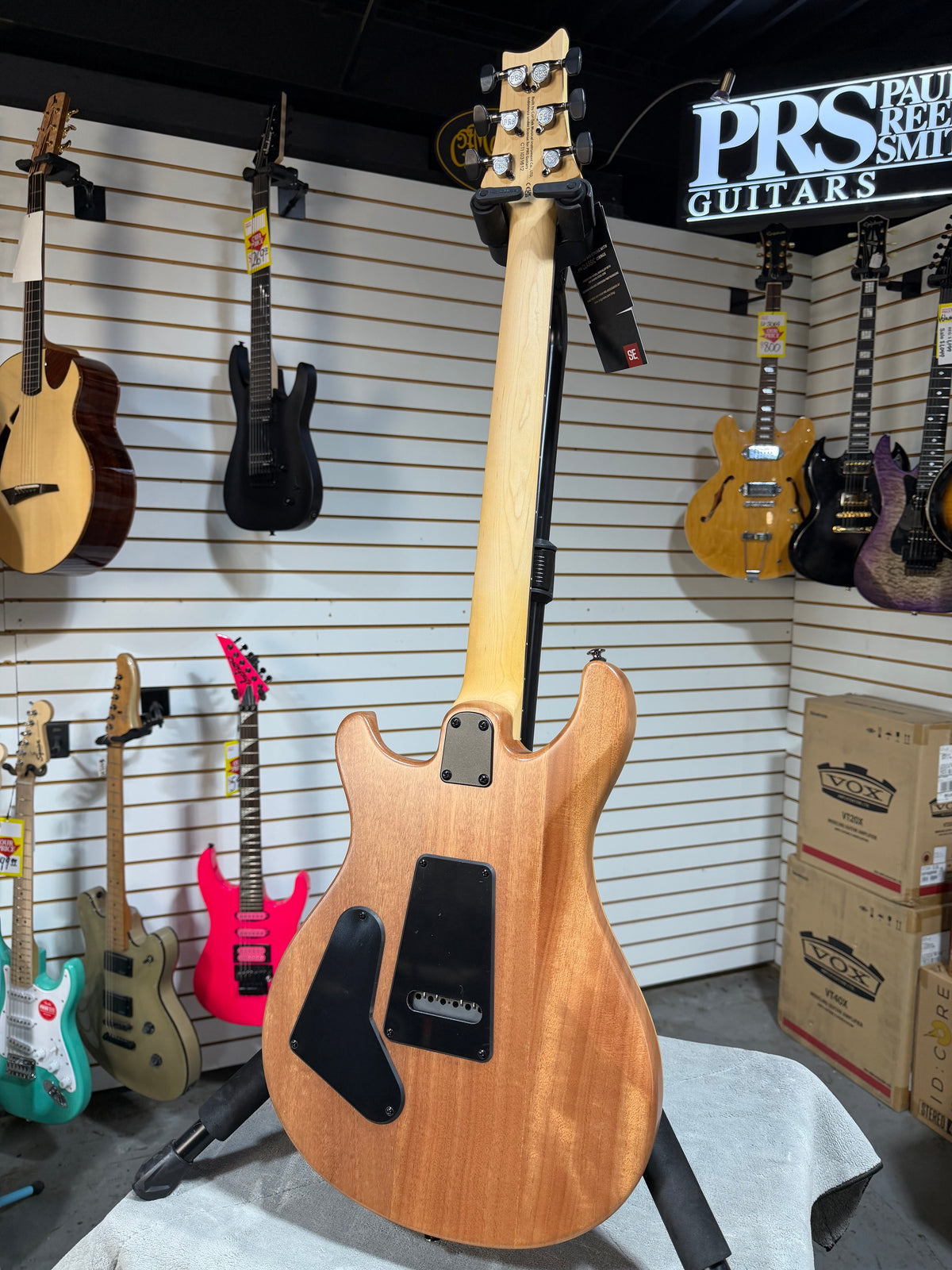 PRS SE CE 24 Satin - Flat Black Top, C&M Exclusive - Black