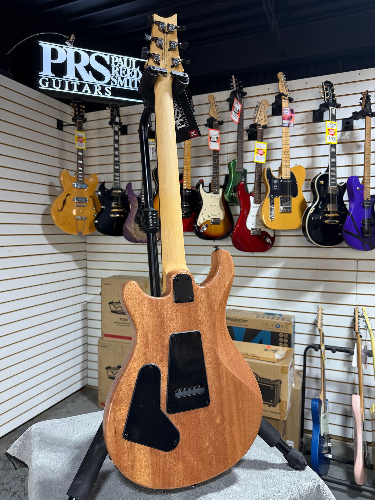 PRS SE CE 24 Satin - Flat White Top, C&M Exclusive - White