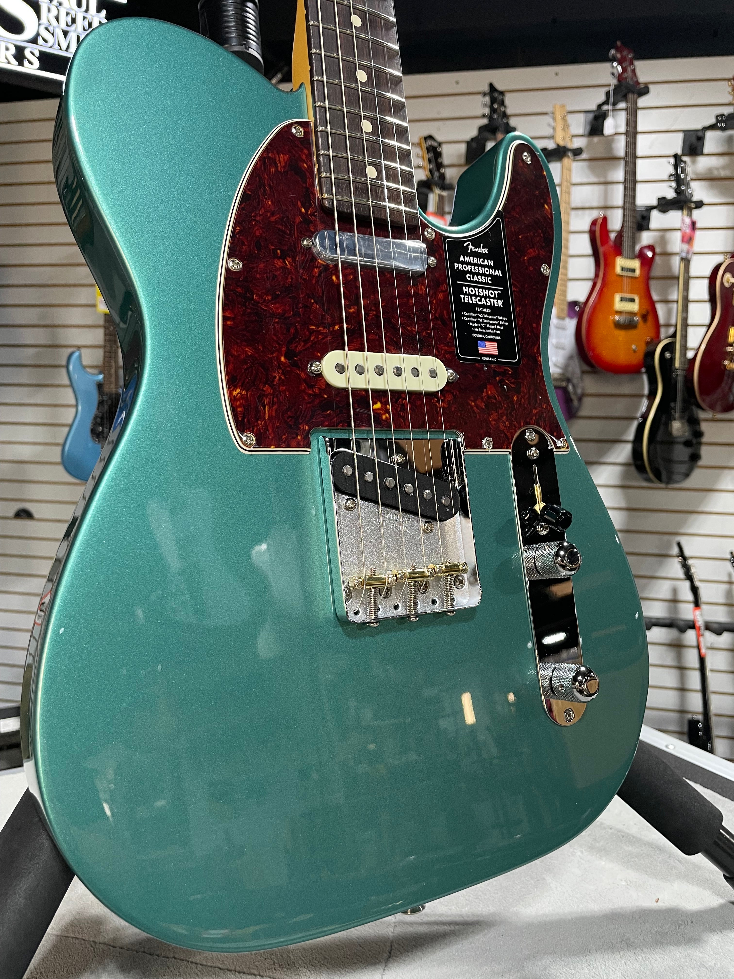 Fender American Professional Classic Hotshot Telecaster 2025 - Faded Sherwood Green Metallic w/ Gig Bag & PLEK*D #860