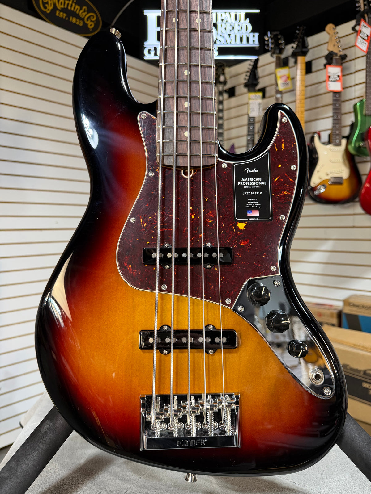 Fender American Professional Jazz Bass V 3-color Sunburst