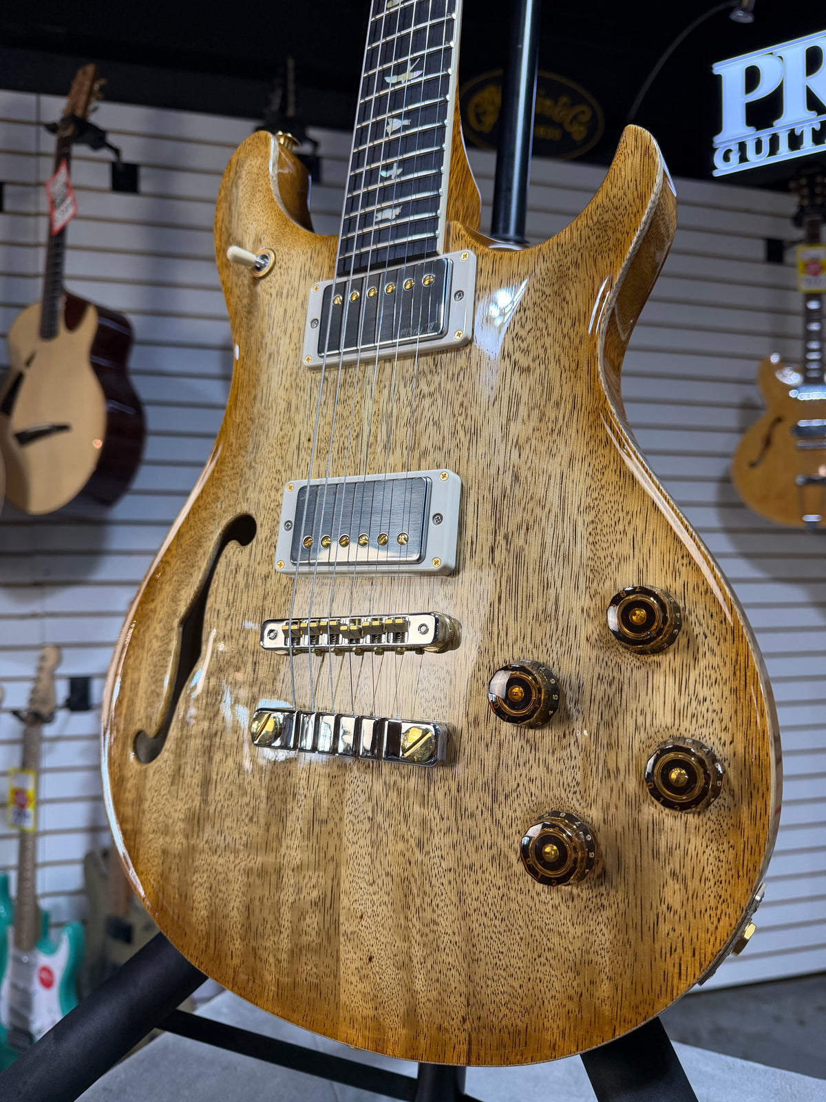 PRS McCarty 594 Doublecut Semi Hollowbody Wood Library Korina