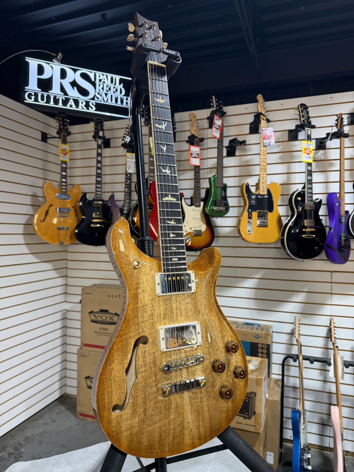 PRS McCarty 594 Doublecut Semi Hollowbody Wood Library Korina