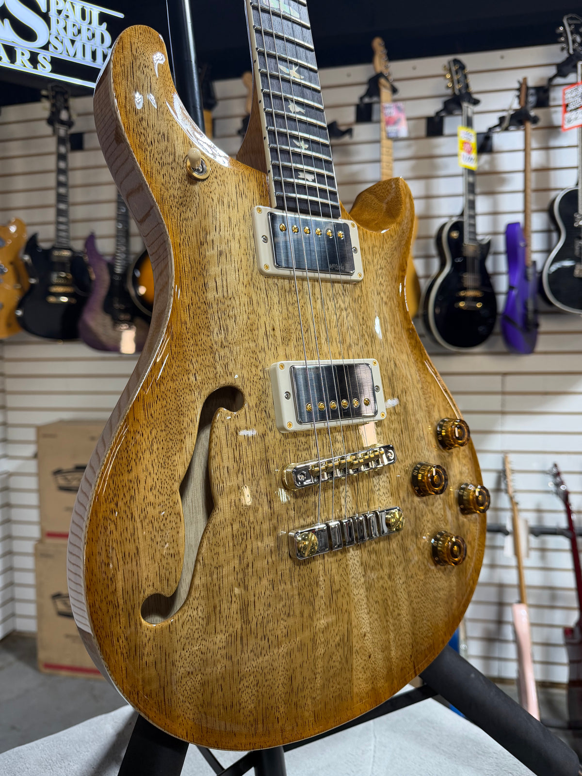PRS McCarty 594 Doublecut Semi Hollowbody Wood Library Korina