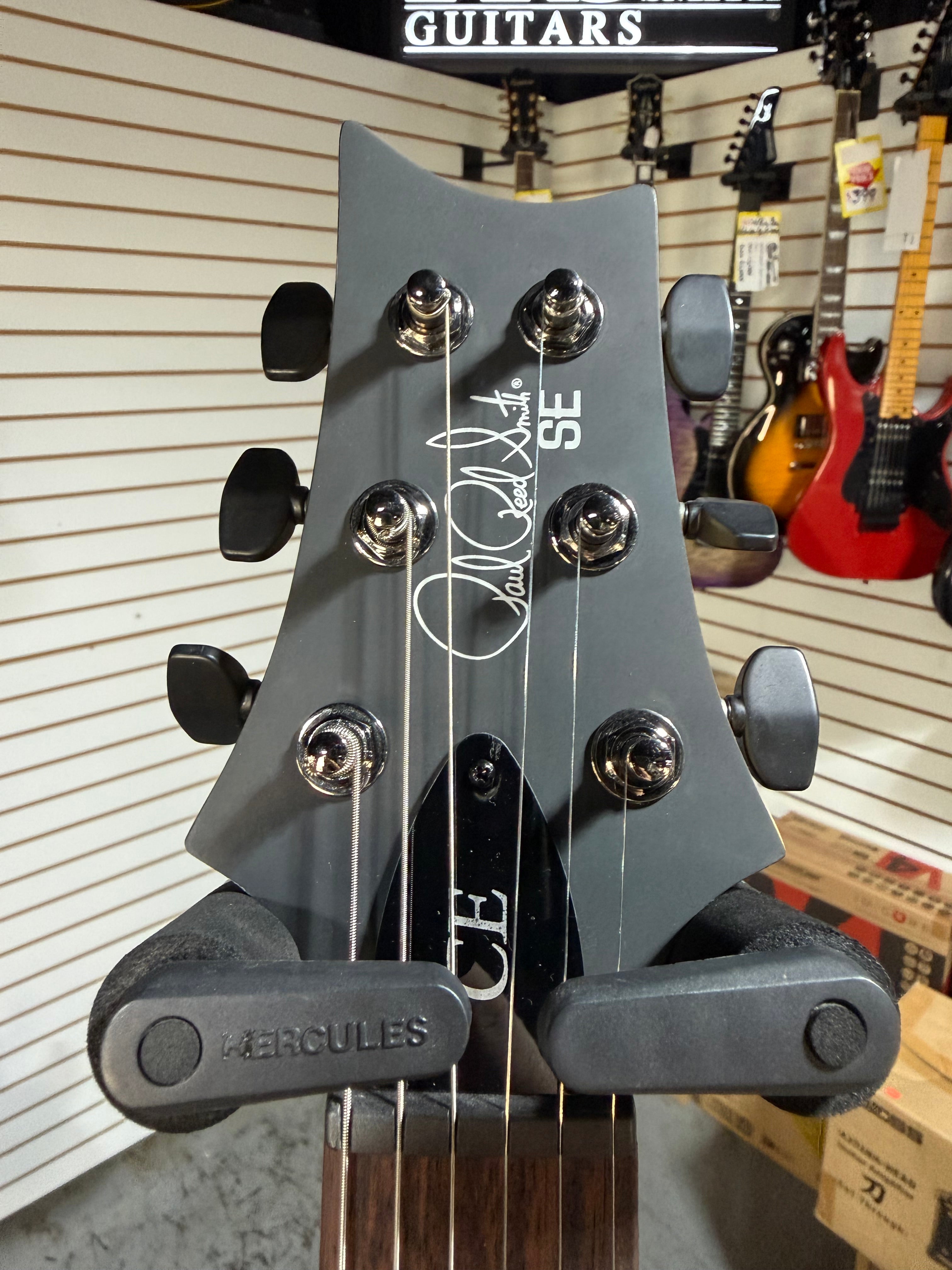 PRS SE CE 24 Satin - Flat Black Top, C&M Exclusive - Black