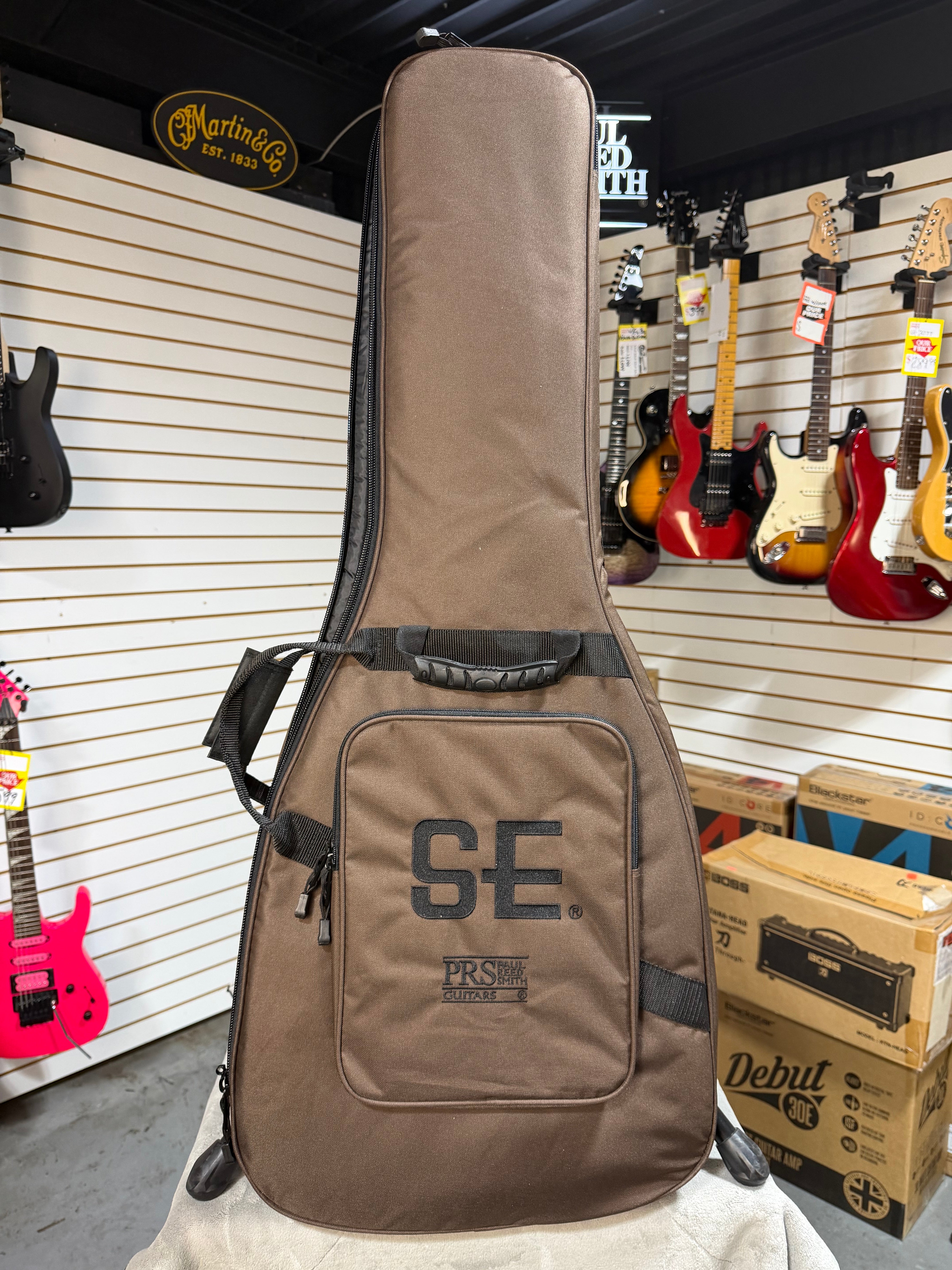PRS SE CE 24 Satin - Flat Black Top, C&M Exclusive - Black