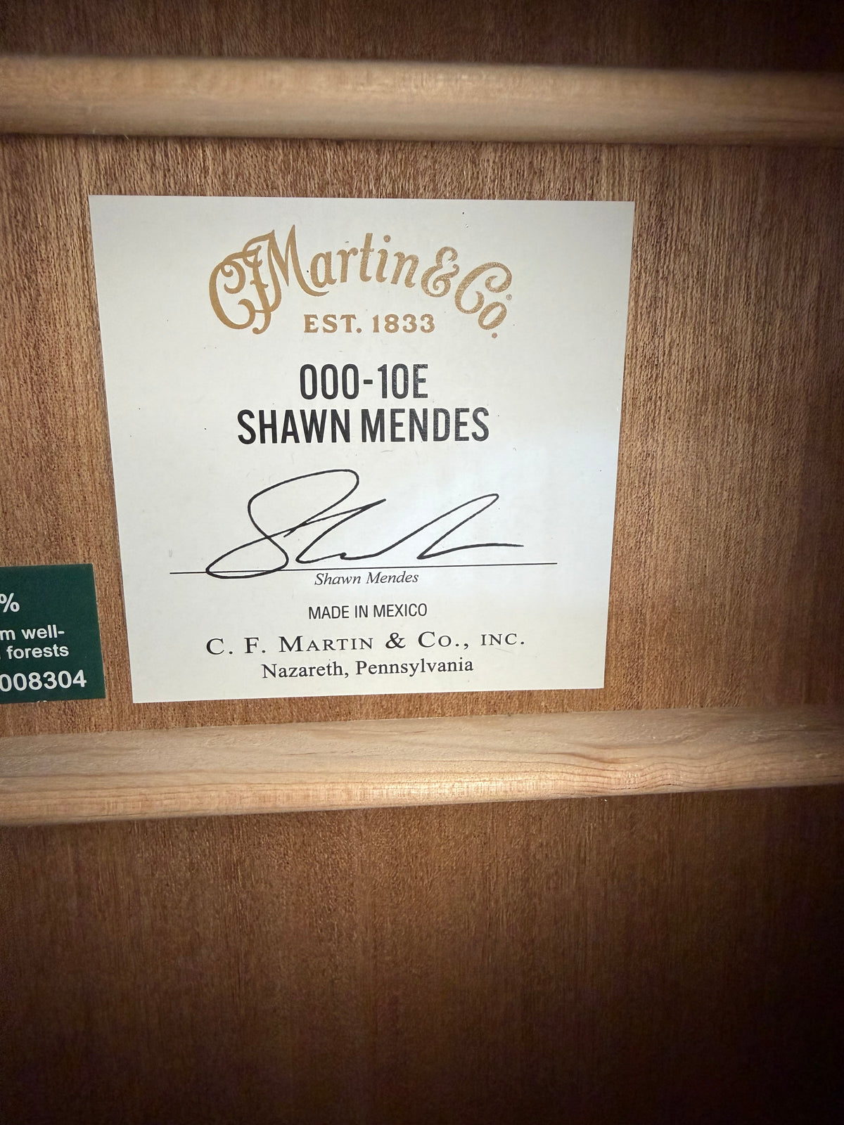 Martin 000-10E Shawn Mendes Natural