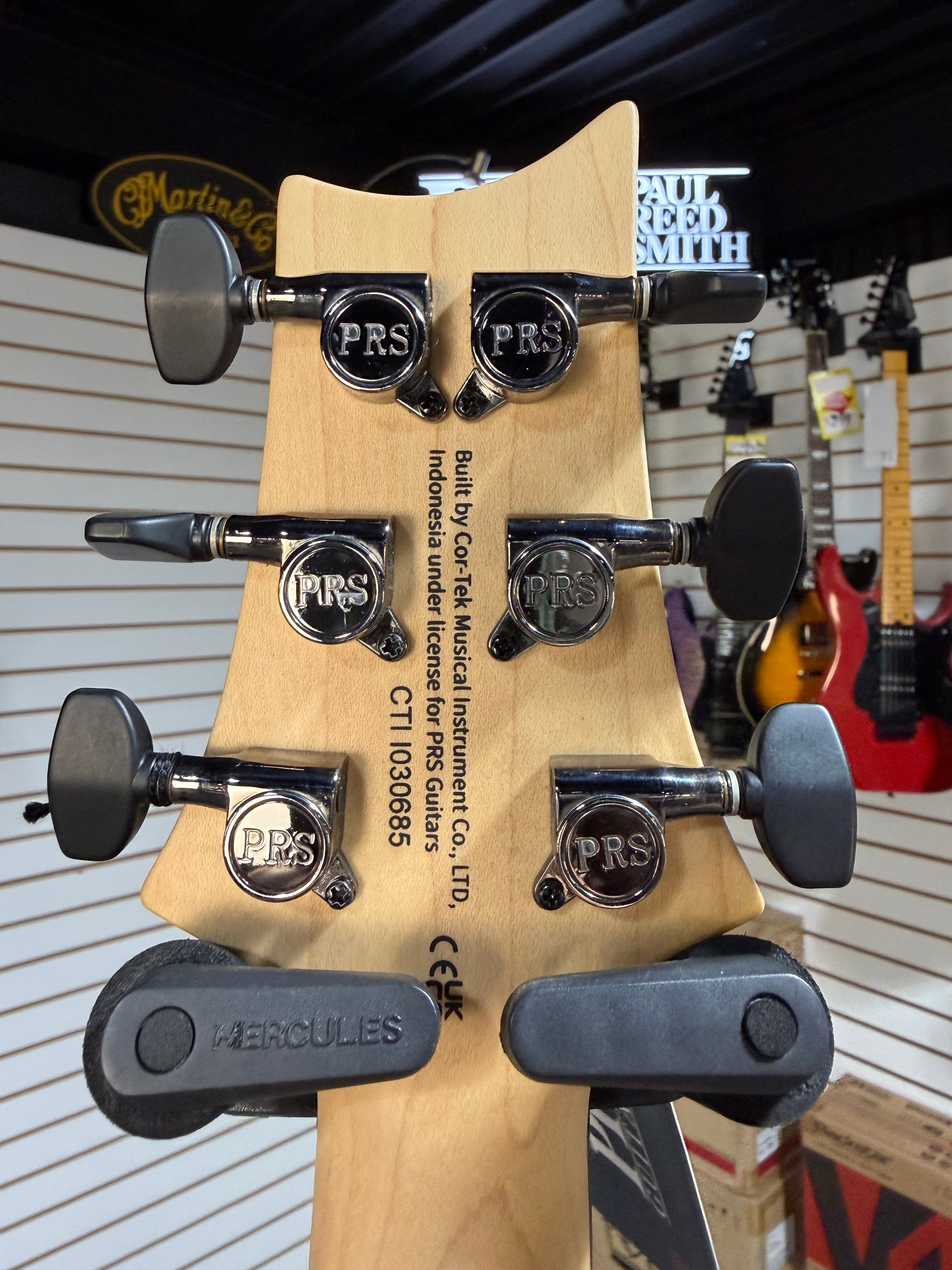 PRS SE CE 24 Satin - Flat Black Top, C&M Exclusive - Black