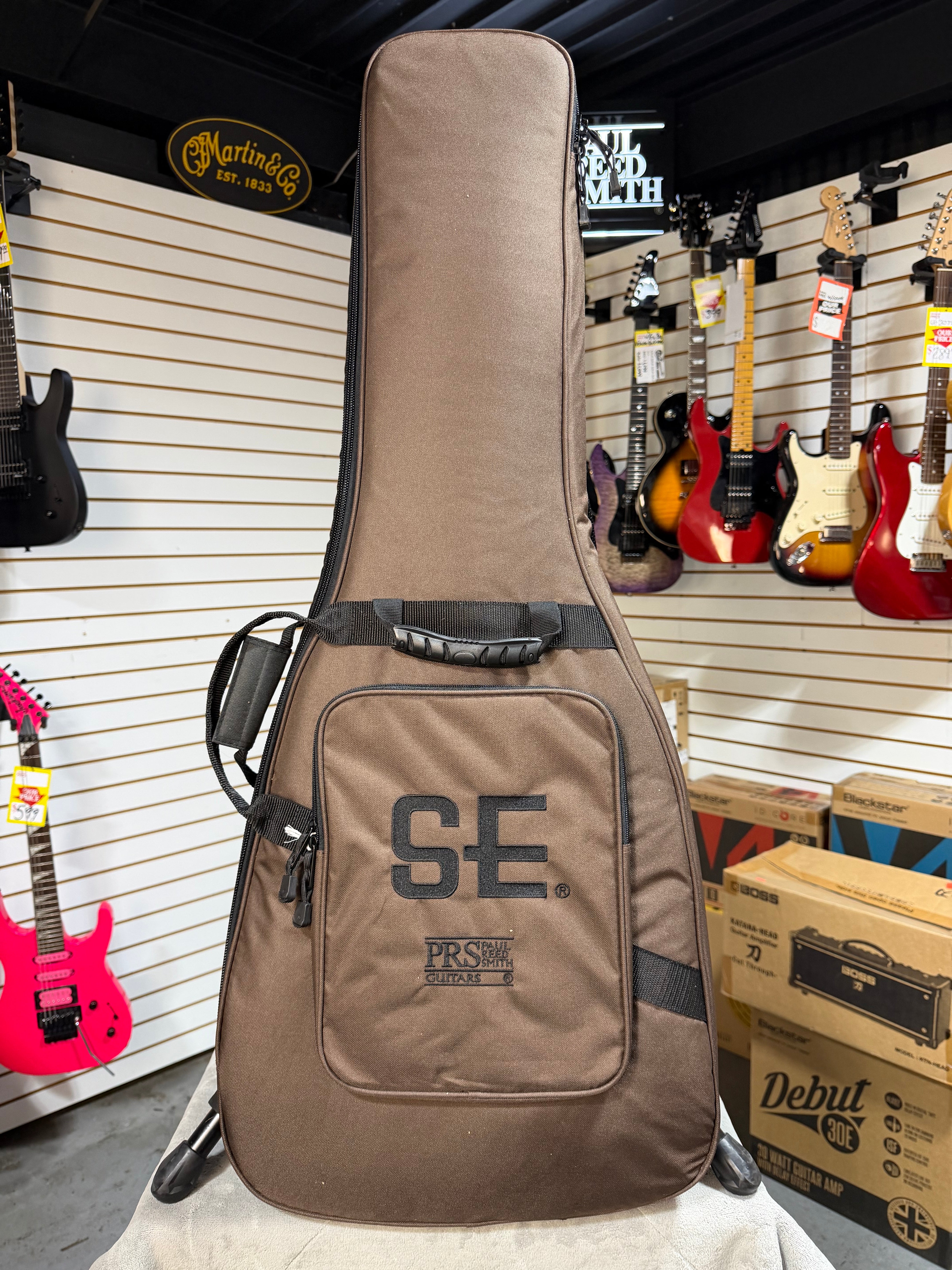 PRS SE CE 24 Satin - Flat Black Top, C&M Exclusive - Black
