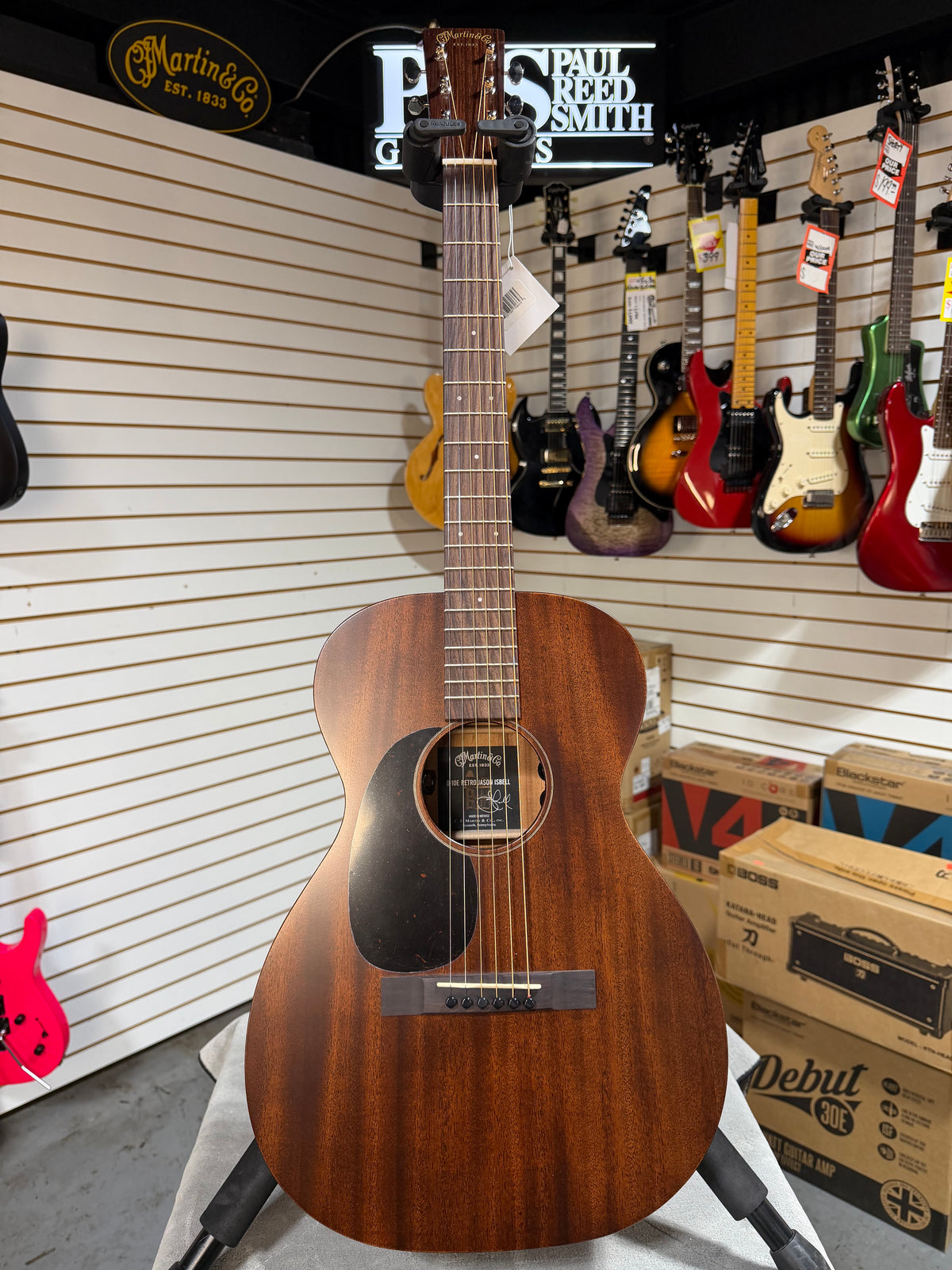 Martin 0-10E Retro Jason Isbell Left Handed Dark Mahogany