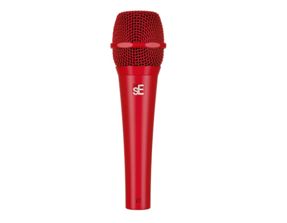 sE Electronics V7 Supercardioid Dynamic Handheld Vocal Microphone - Red