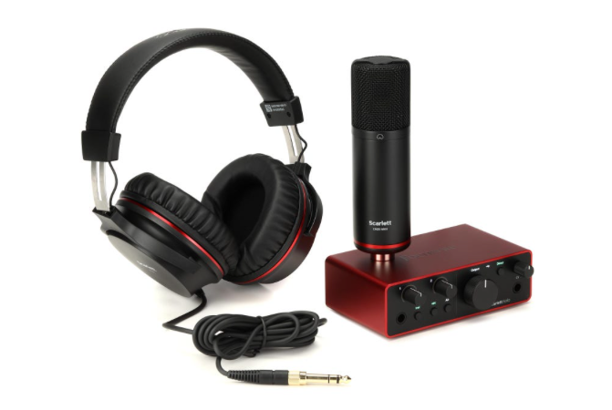 Focusrite Scarlett Solo Studio 4th Gen Recording Bundle