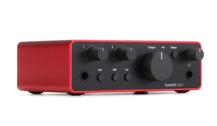 Focusrite Scarlett Solo 4th Gen USB Audio Interface | C&M Music Center