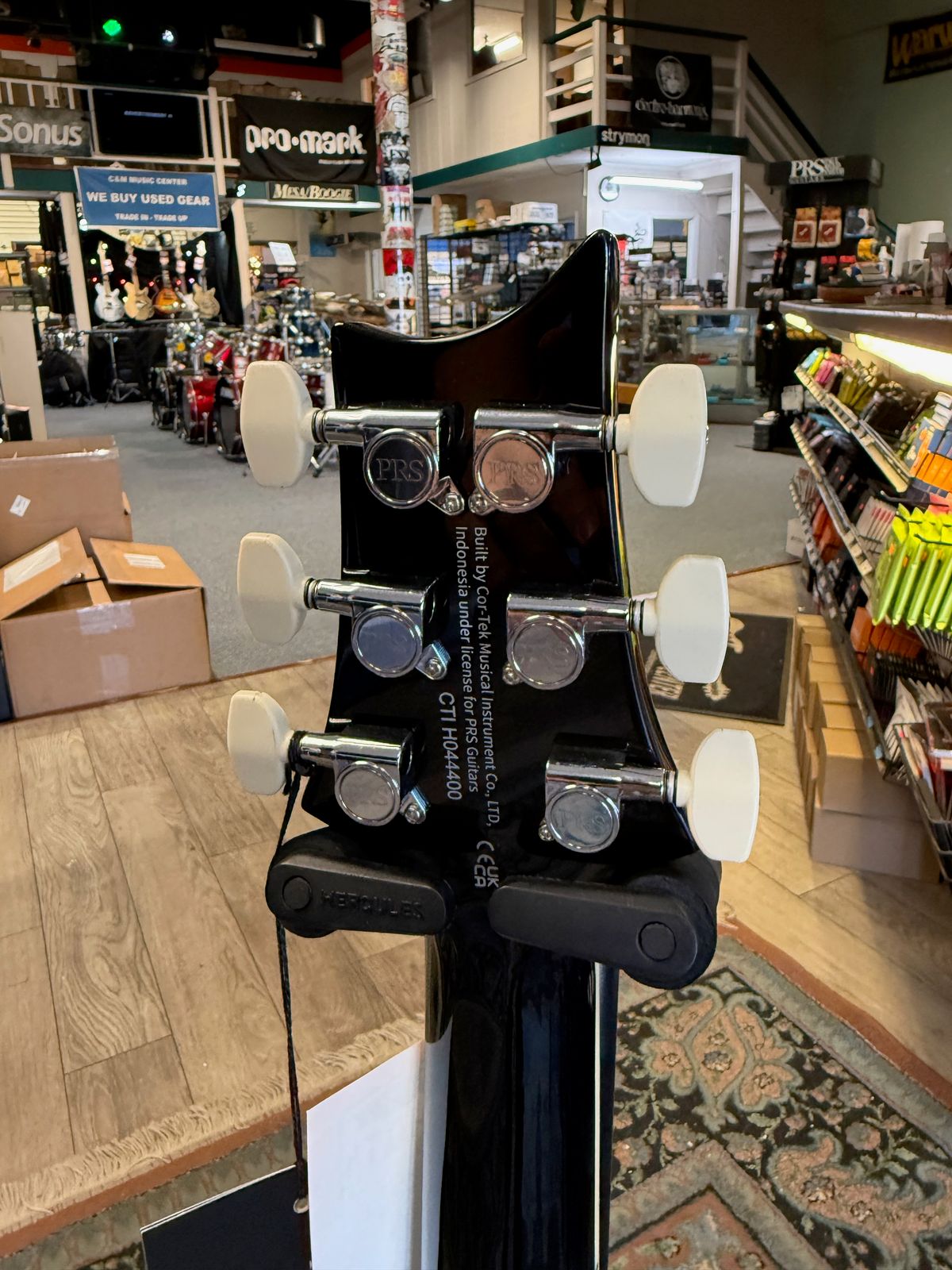 PRS SE Custom 24 Quilt, Teal Black #400