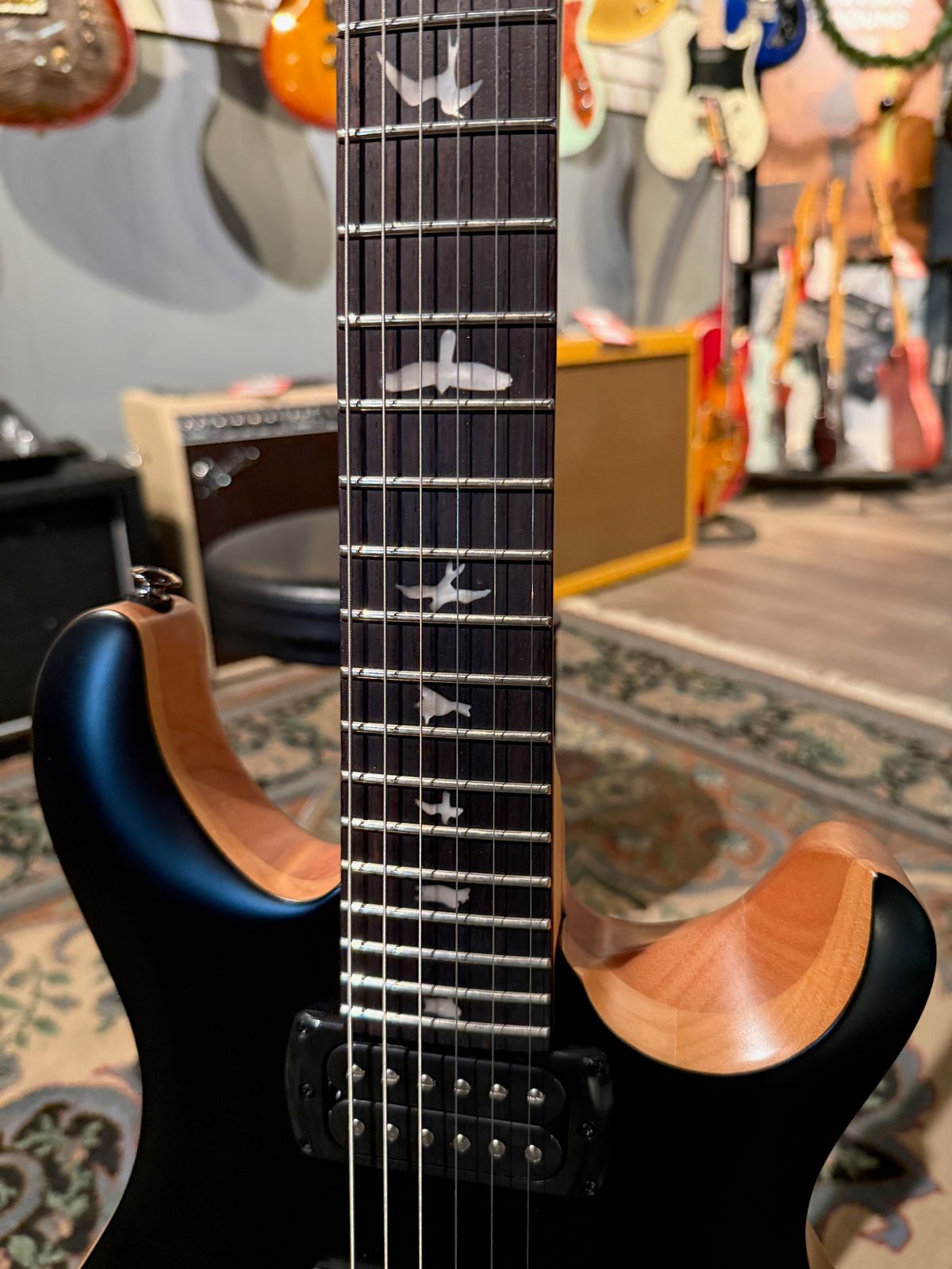 PRS SE CE 24 Satin Flat Black Top, C&M Exclusive 867