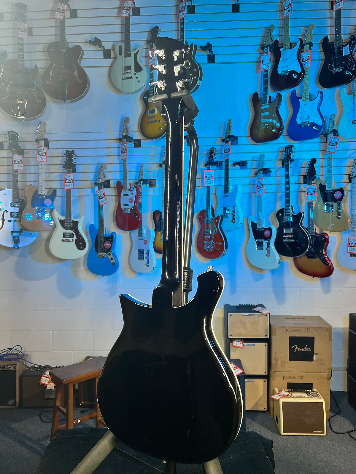 New Rickenbacker 620 Jetglo Electric Guitar w Ric Case, 620JG 726